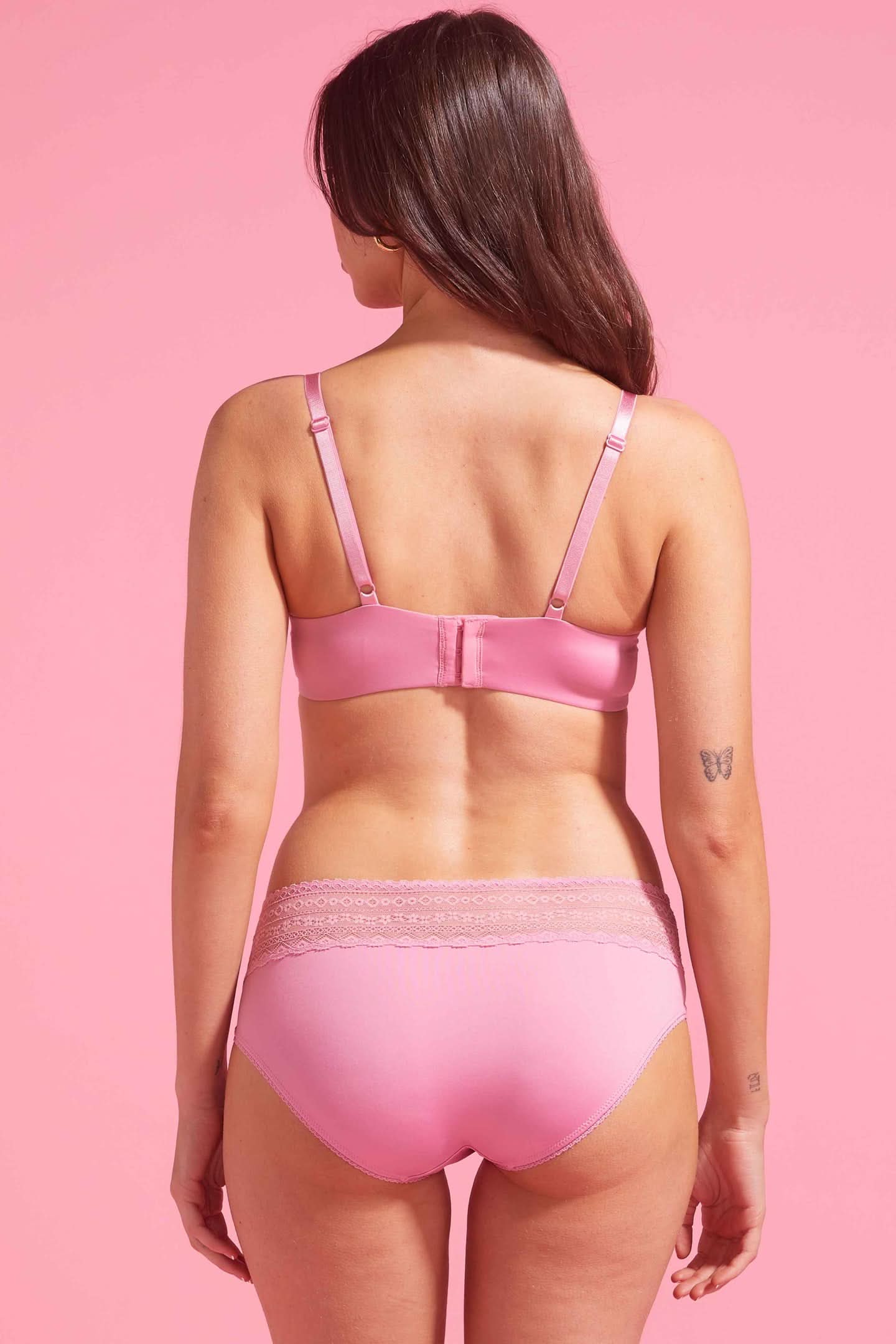 Luxe Microfiber Boyleg Brief Pink