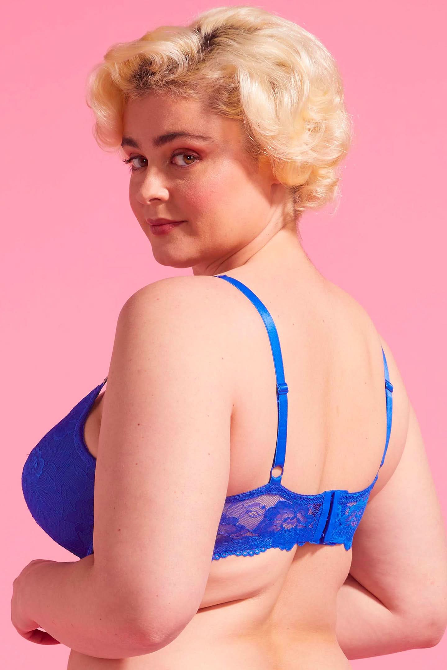 Vixen Lace Push-Up Bra Cobalt