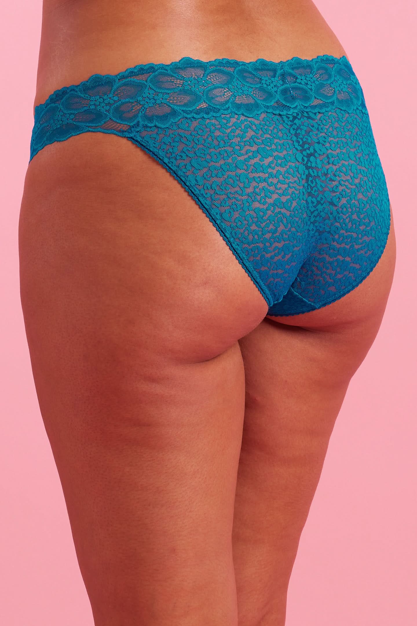 Bella Lace Bikini Brief Peacock