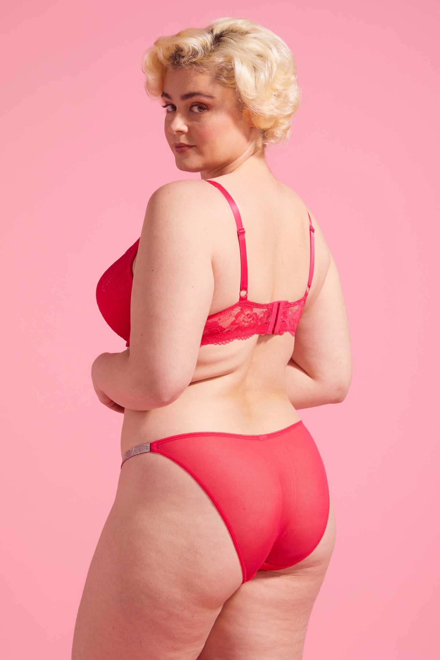 Vixen Lace Bikini Brief Pink