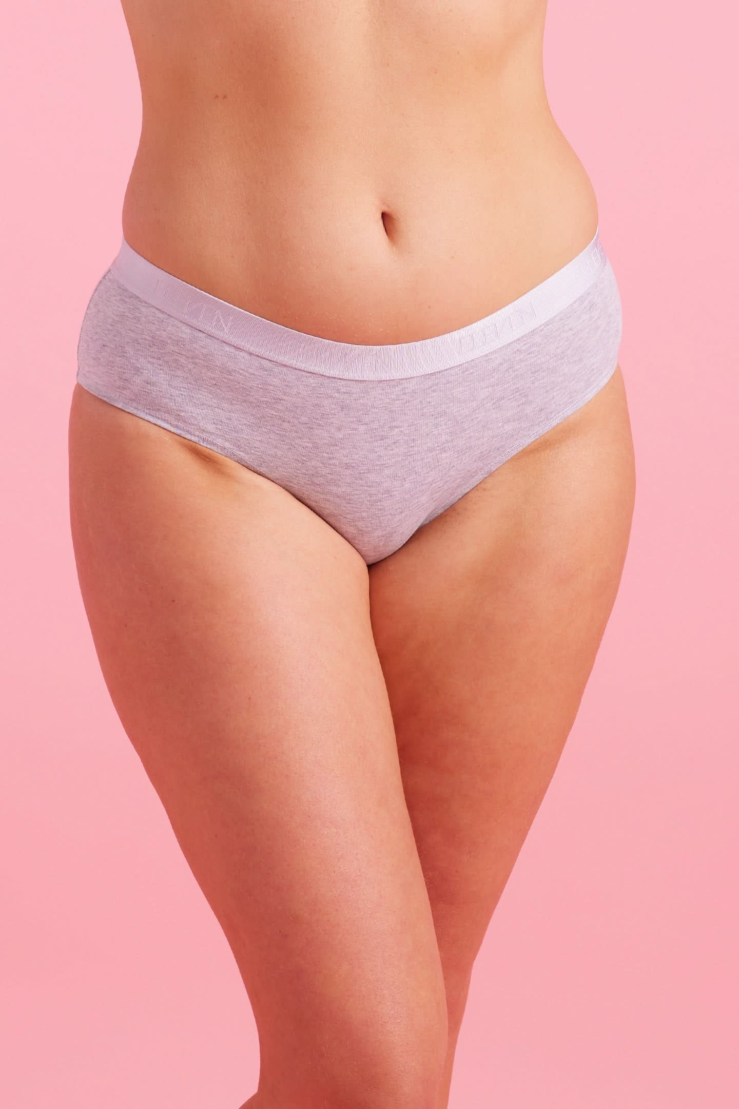Lily Cotton Boyleg Brief Grey
