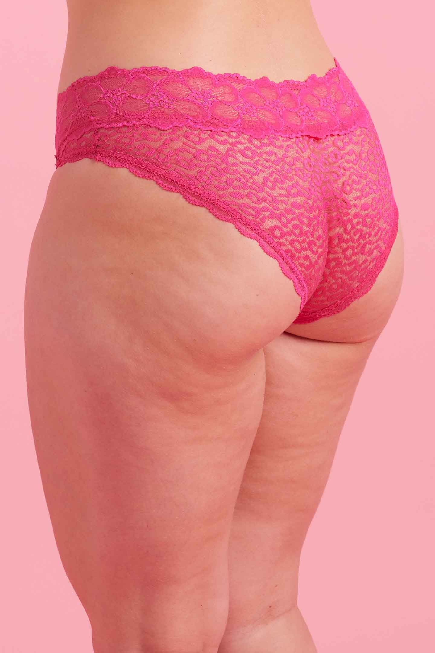 Bella Lace Boyleg Brief Pink