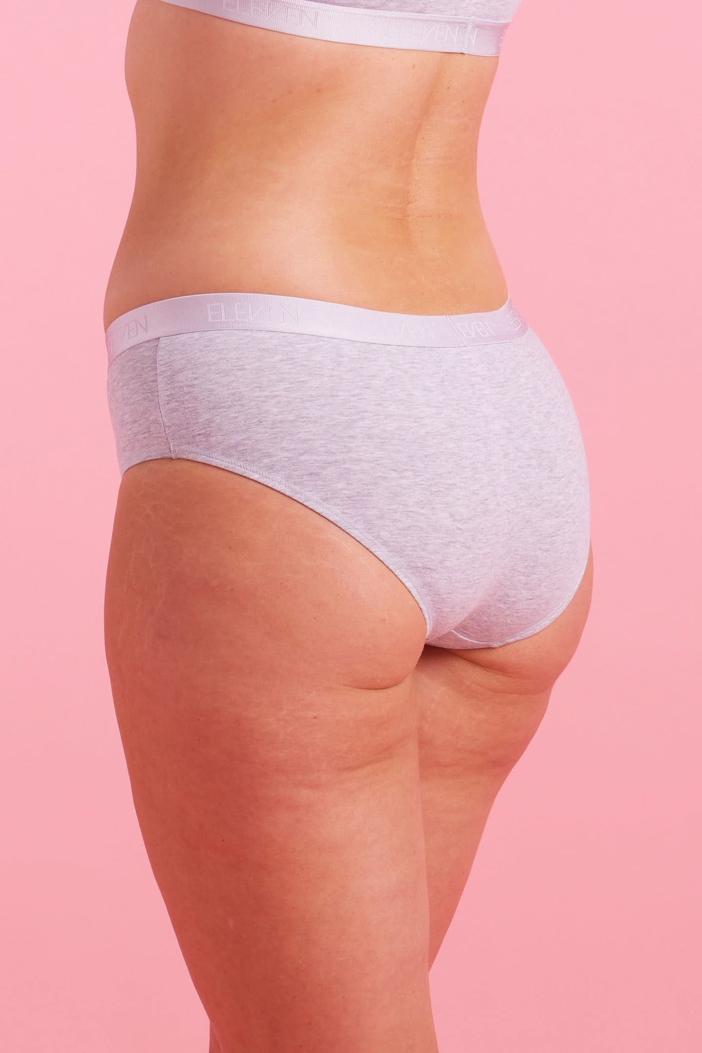 Lily Cotton Boyleg Brief Grey