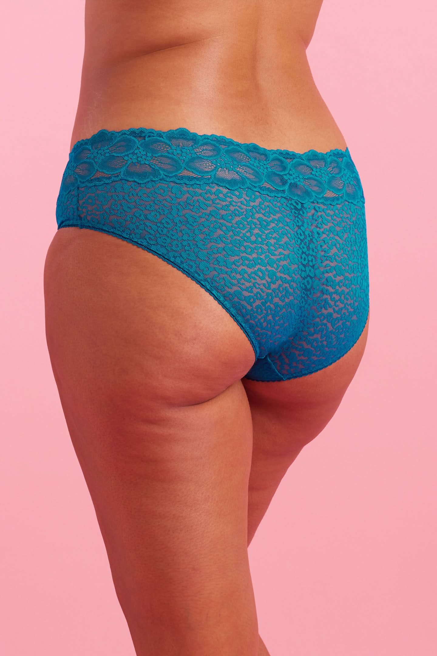 Bella Lace Boyleg Brief Peacock