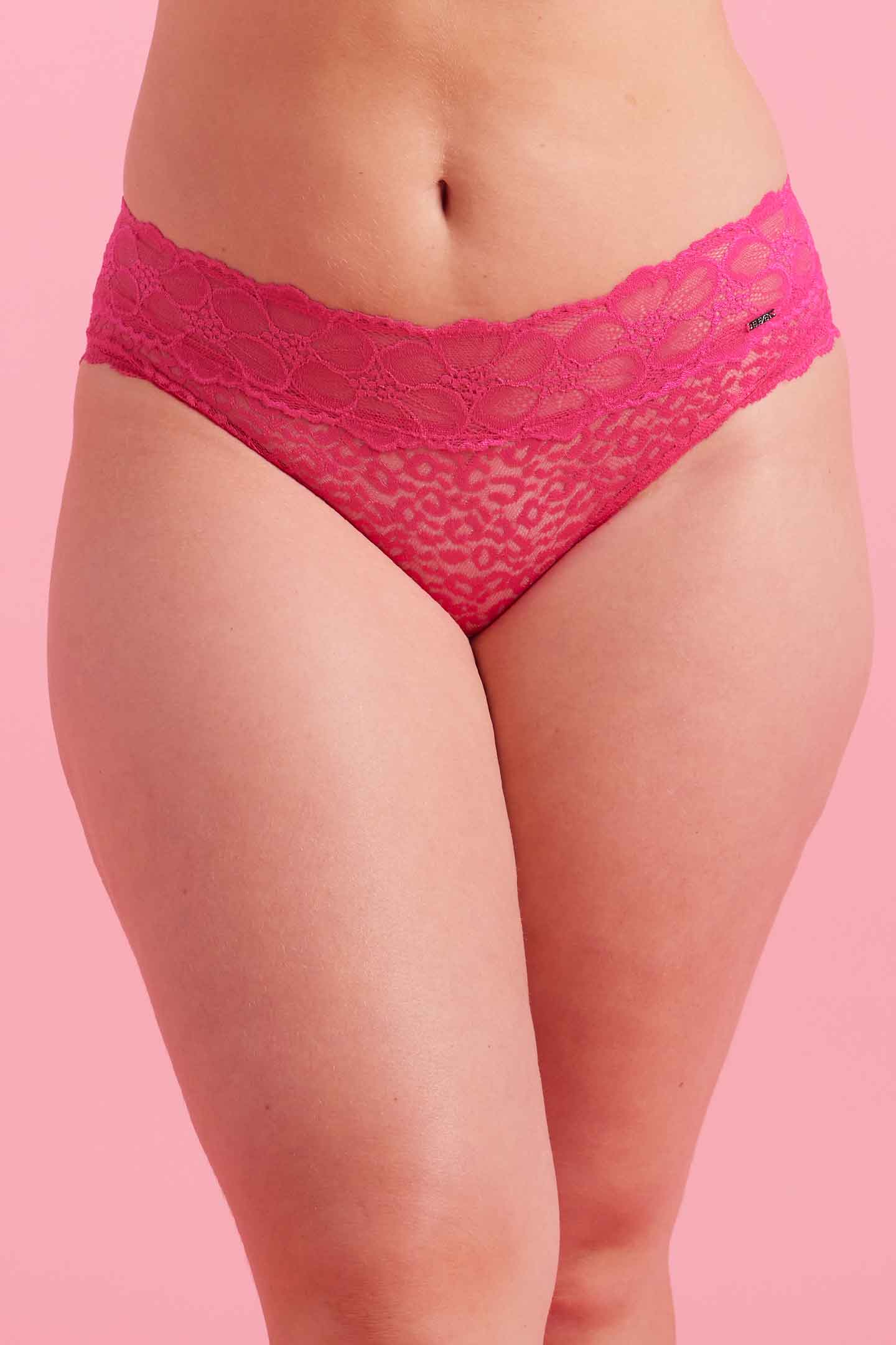 Bella Lace Boyleg Brief Pink