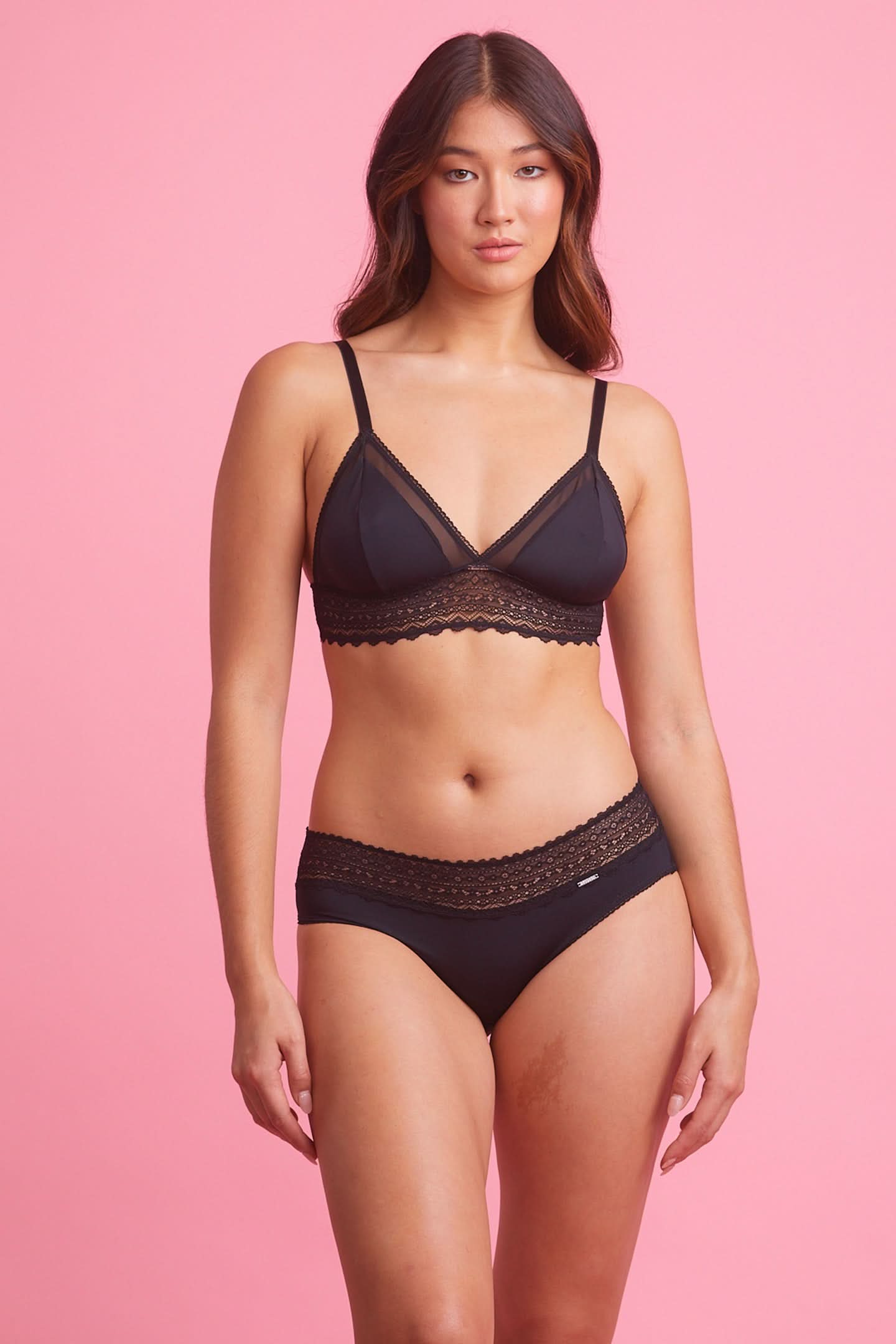 Luxe Microfiber Boyleg Brief Black