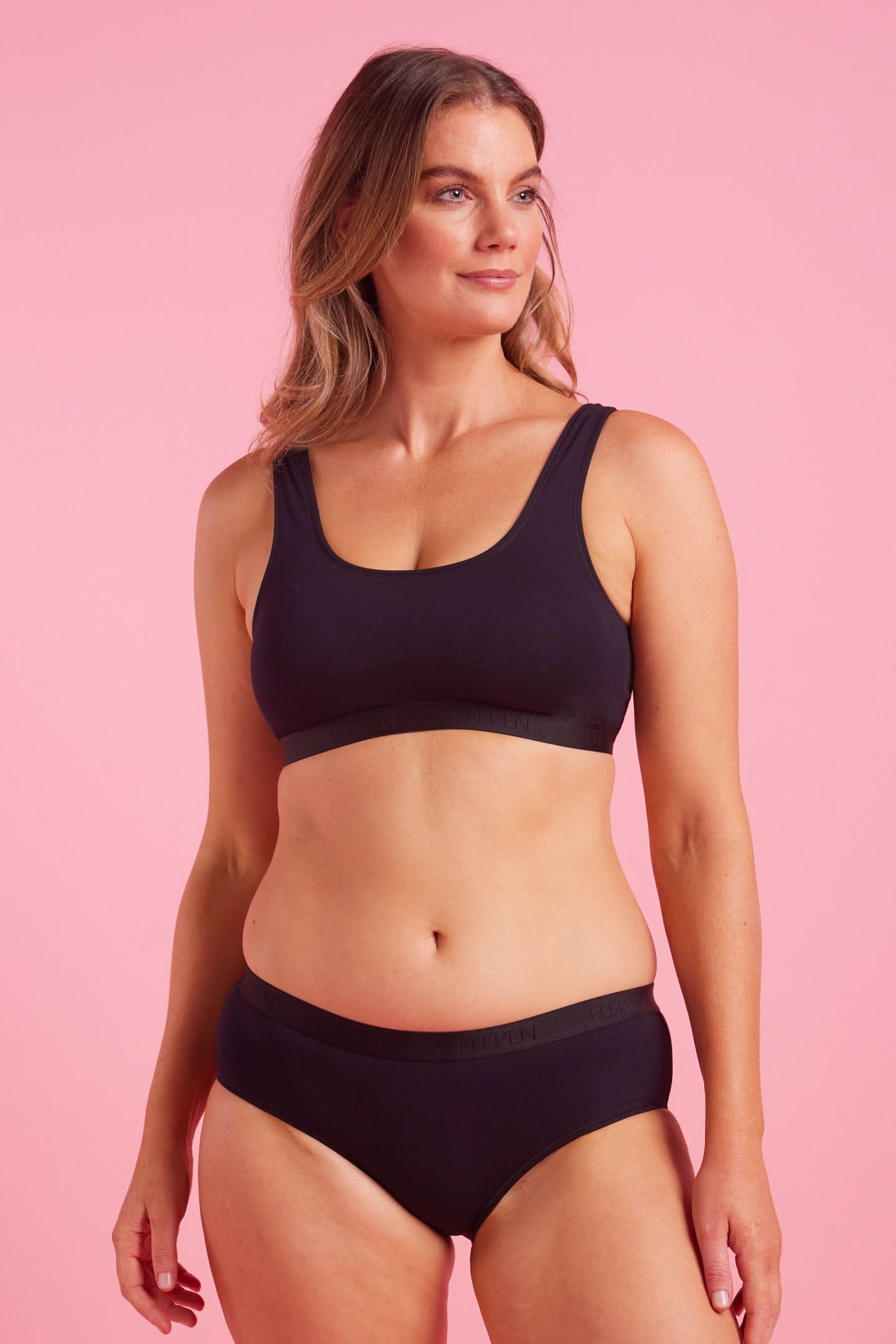 Lily Cotton Boyleg Brief Black