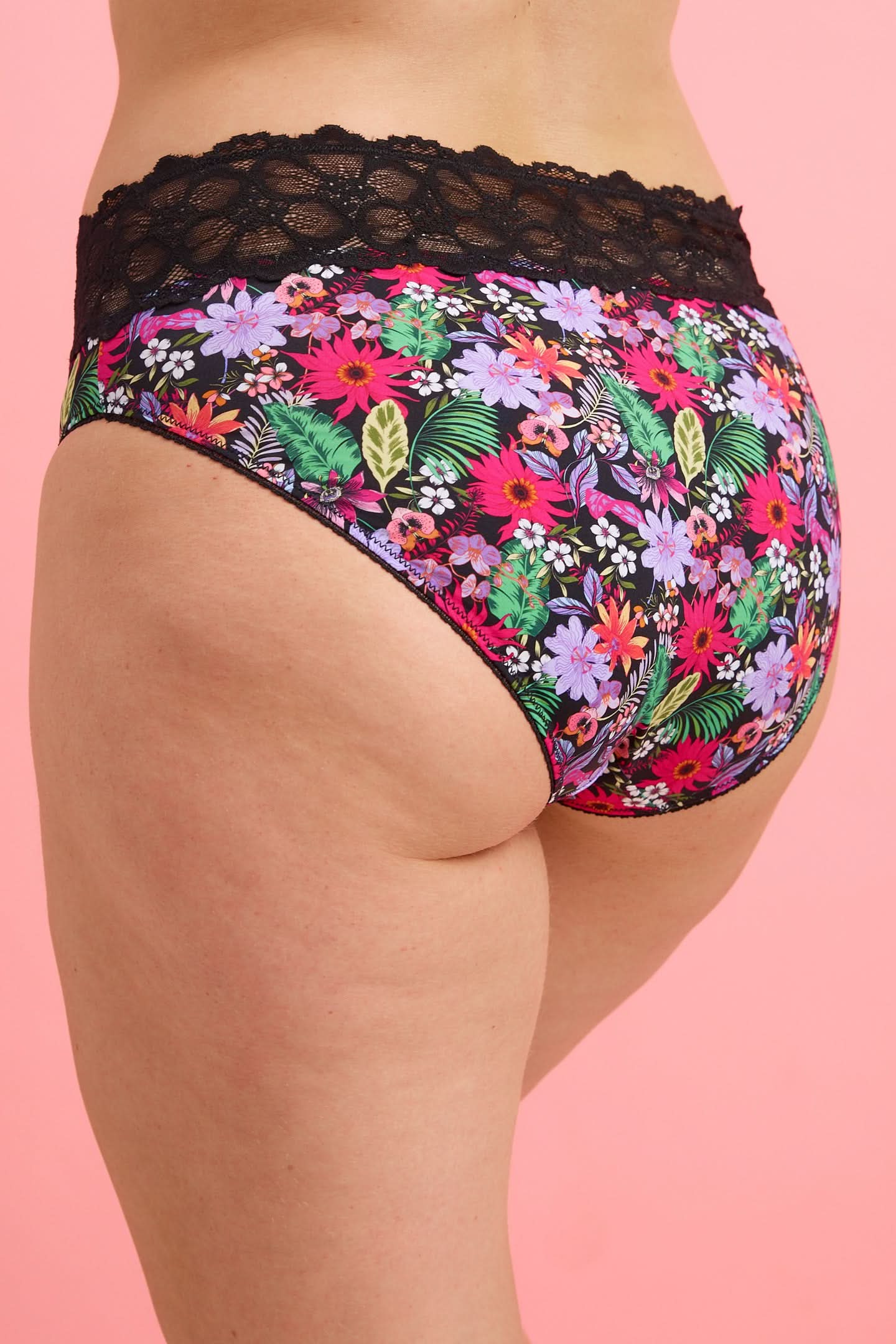 Chloe Microfiber High Waist Bikini Tropical