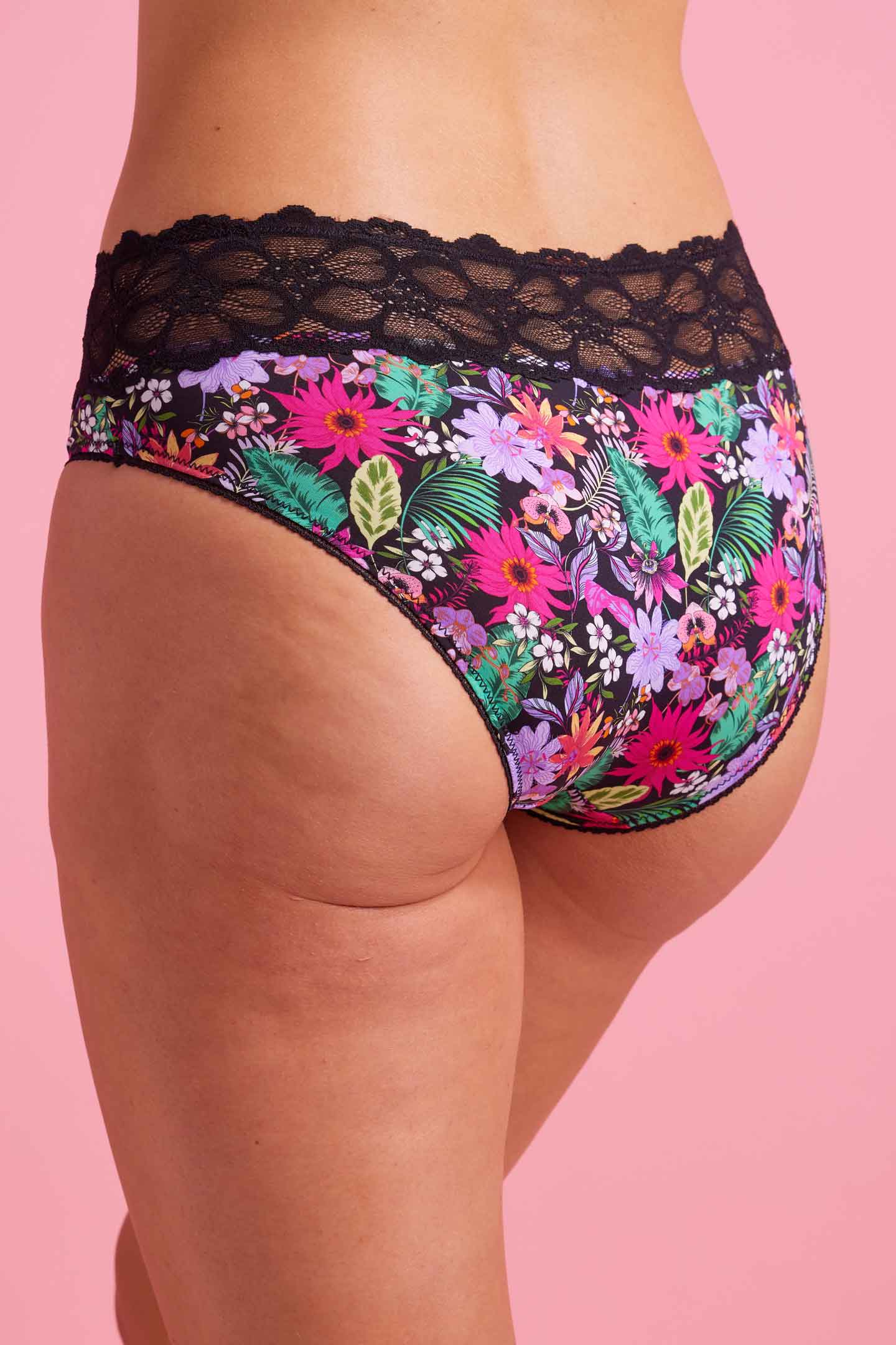 Chloe Microfiber Boyleg Brief Tropical