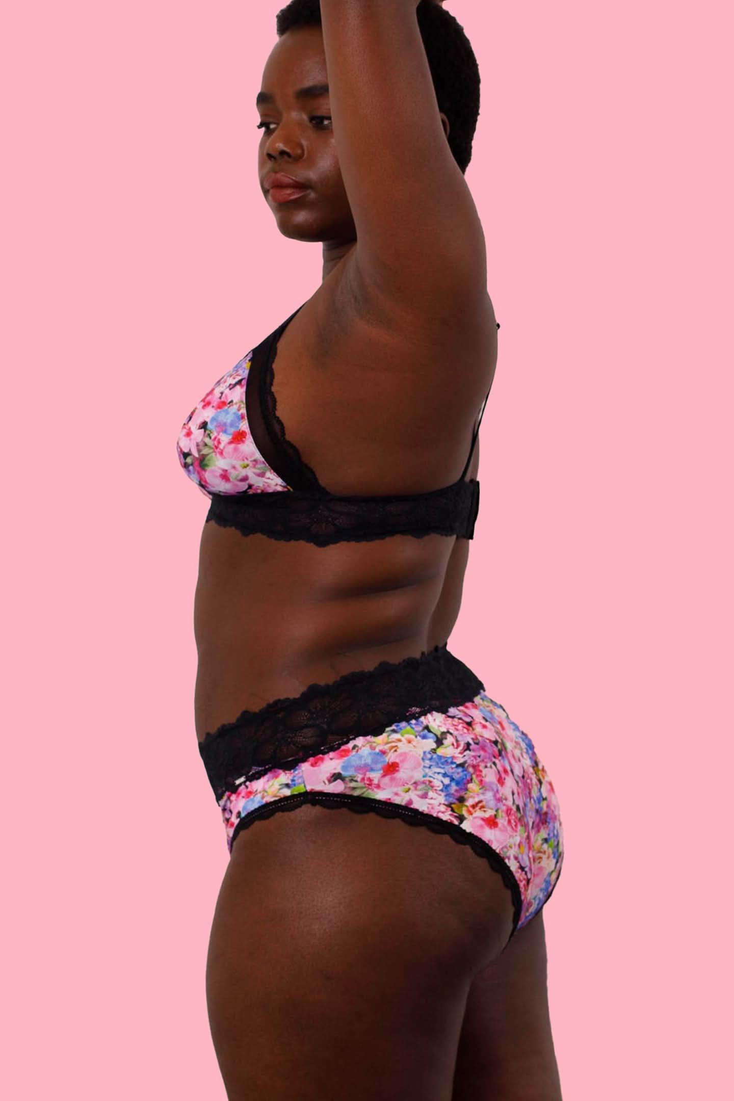 Chloe Microfiber Boyleg Brief Floral