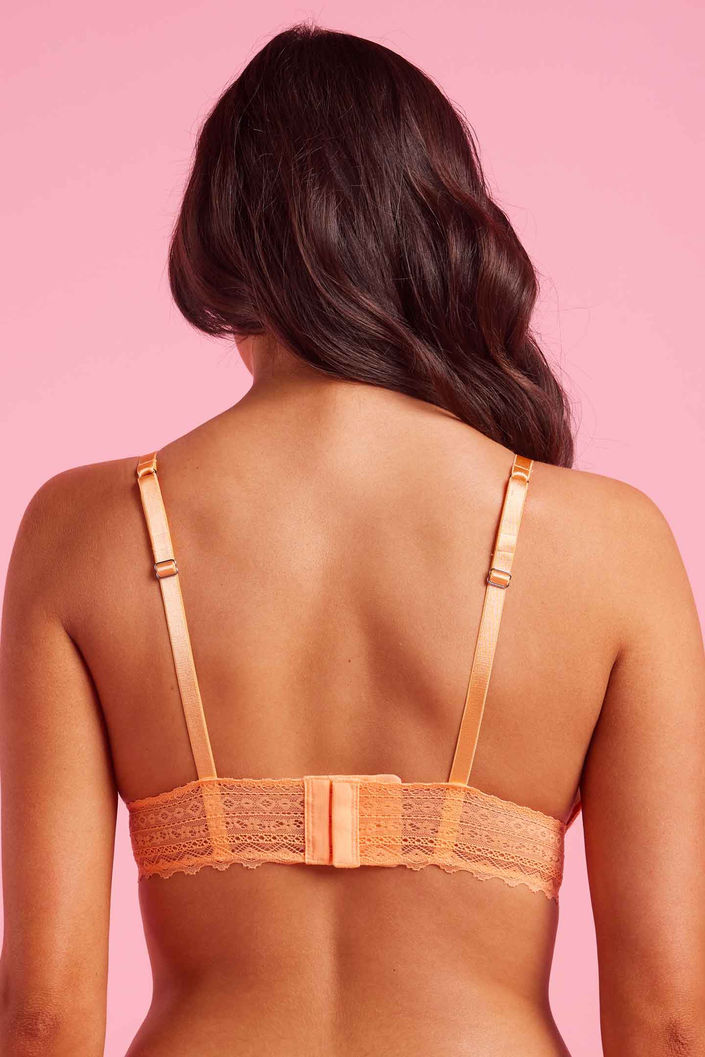 Luxe Lace Bralette Tangerine