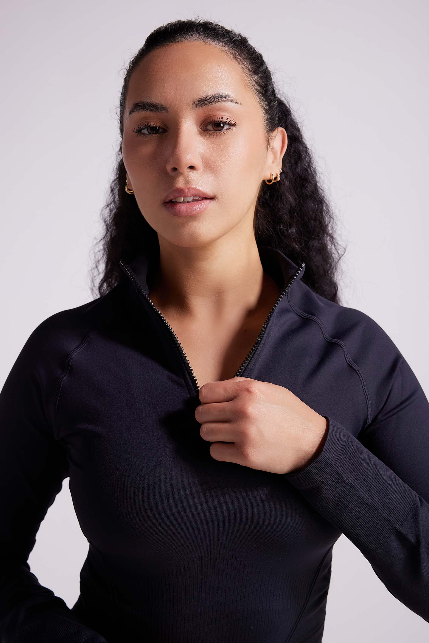 Athena Seamfree Long Sleeve Quarter Zip Top