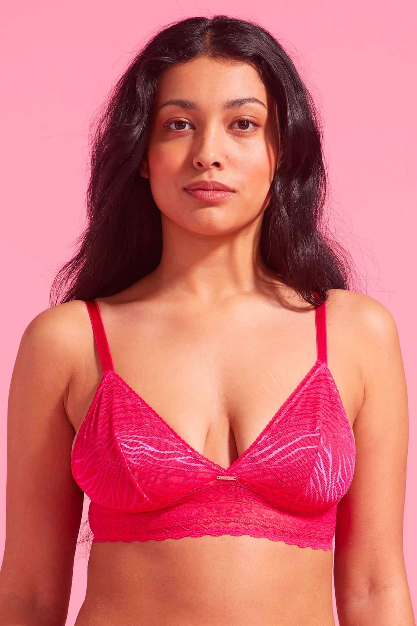 Luxe Lace Bralette Pink