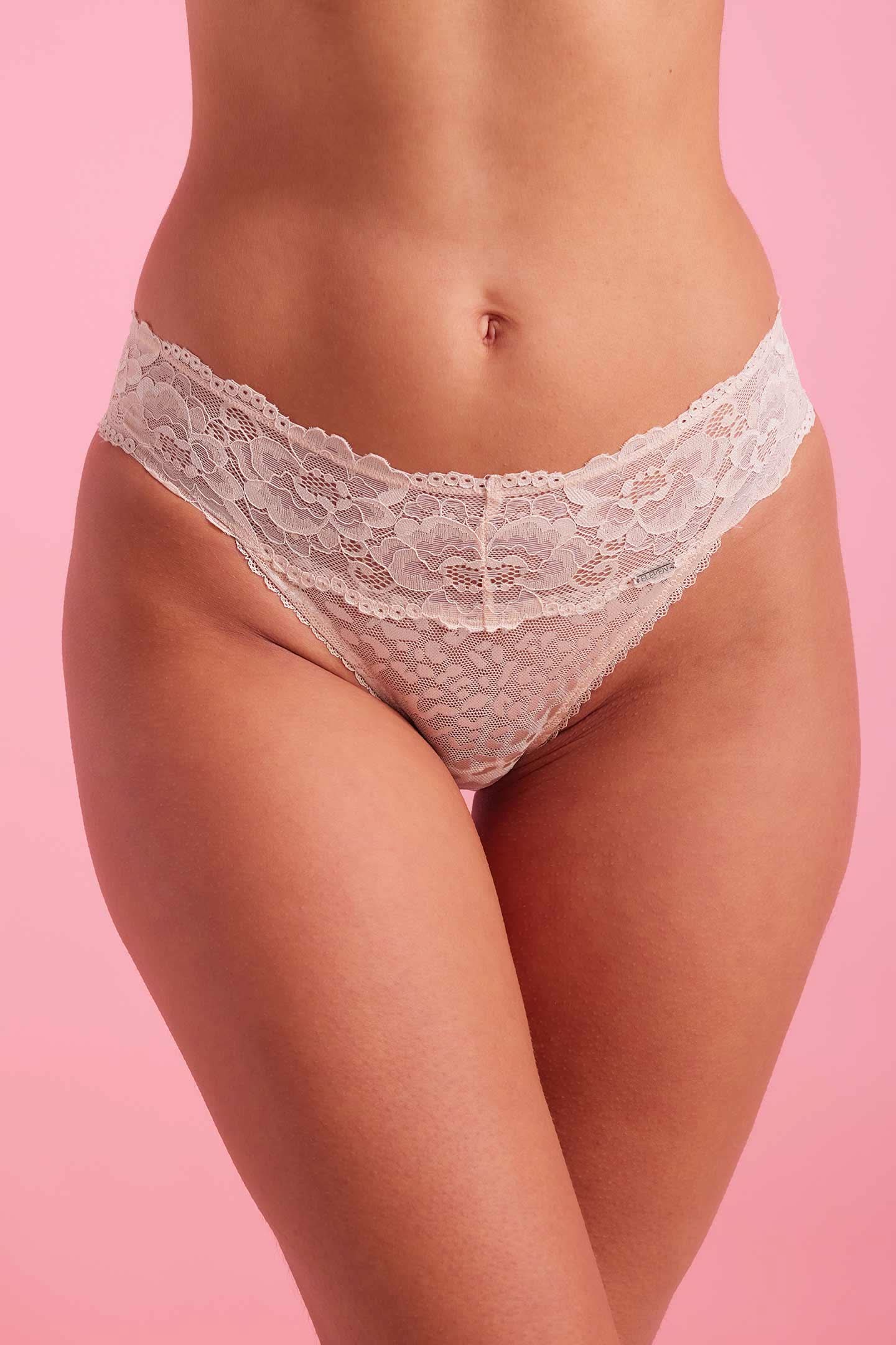Ava Lace Bikini Brief Taupe