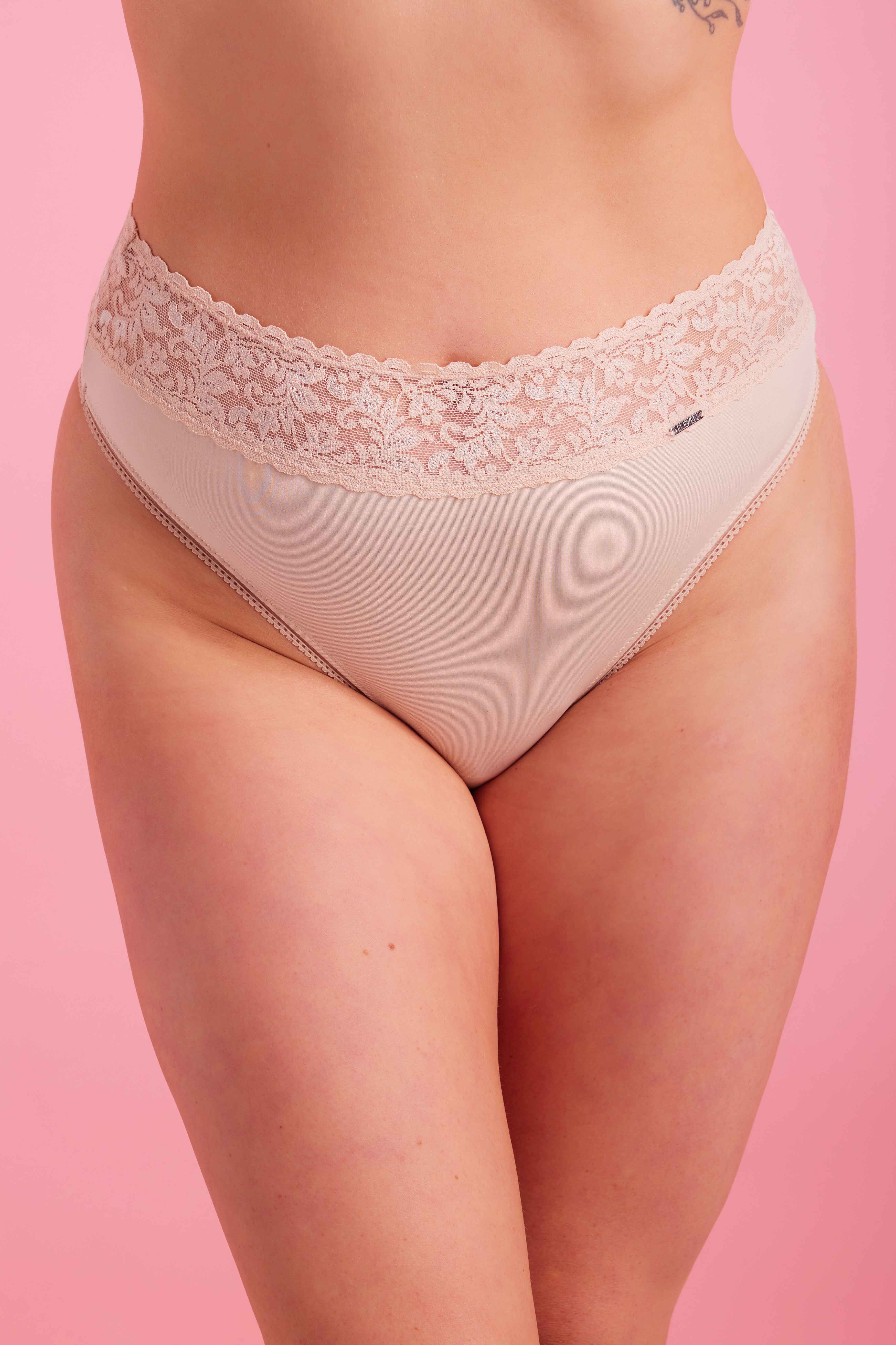 Sabrina High Waist G-String Taupe