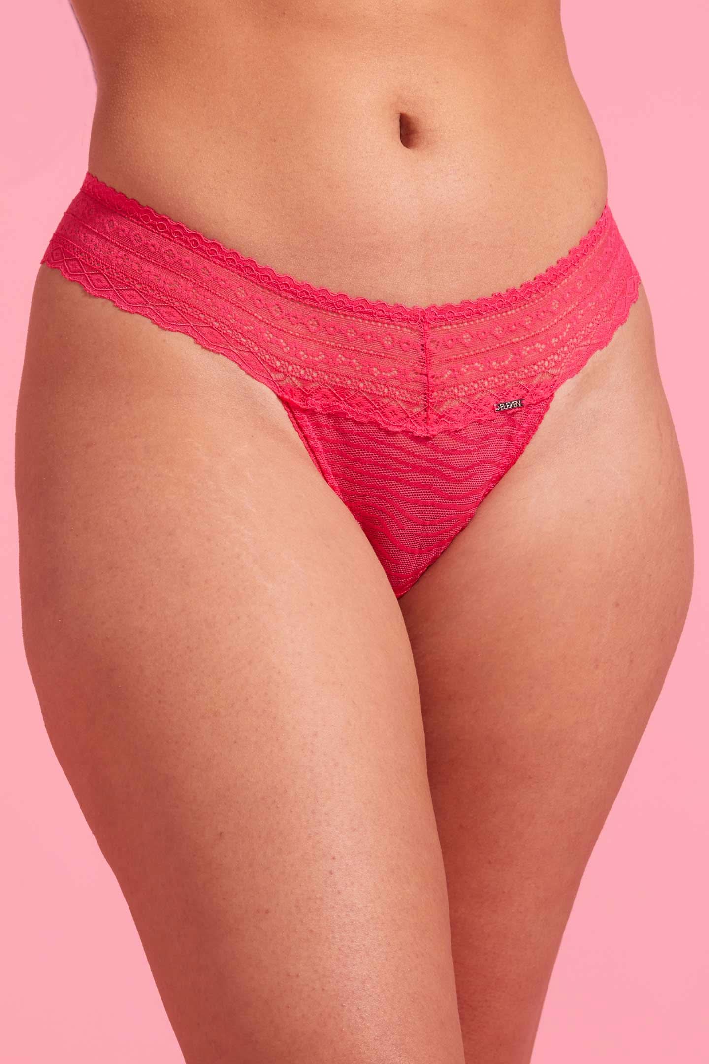 Luxe Lace G-String Pink