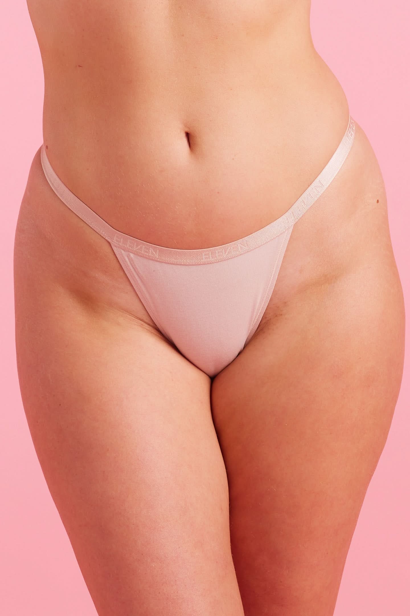 Lily Cotton G-String Taupe