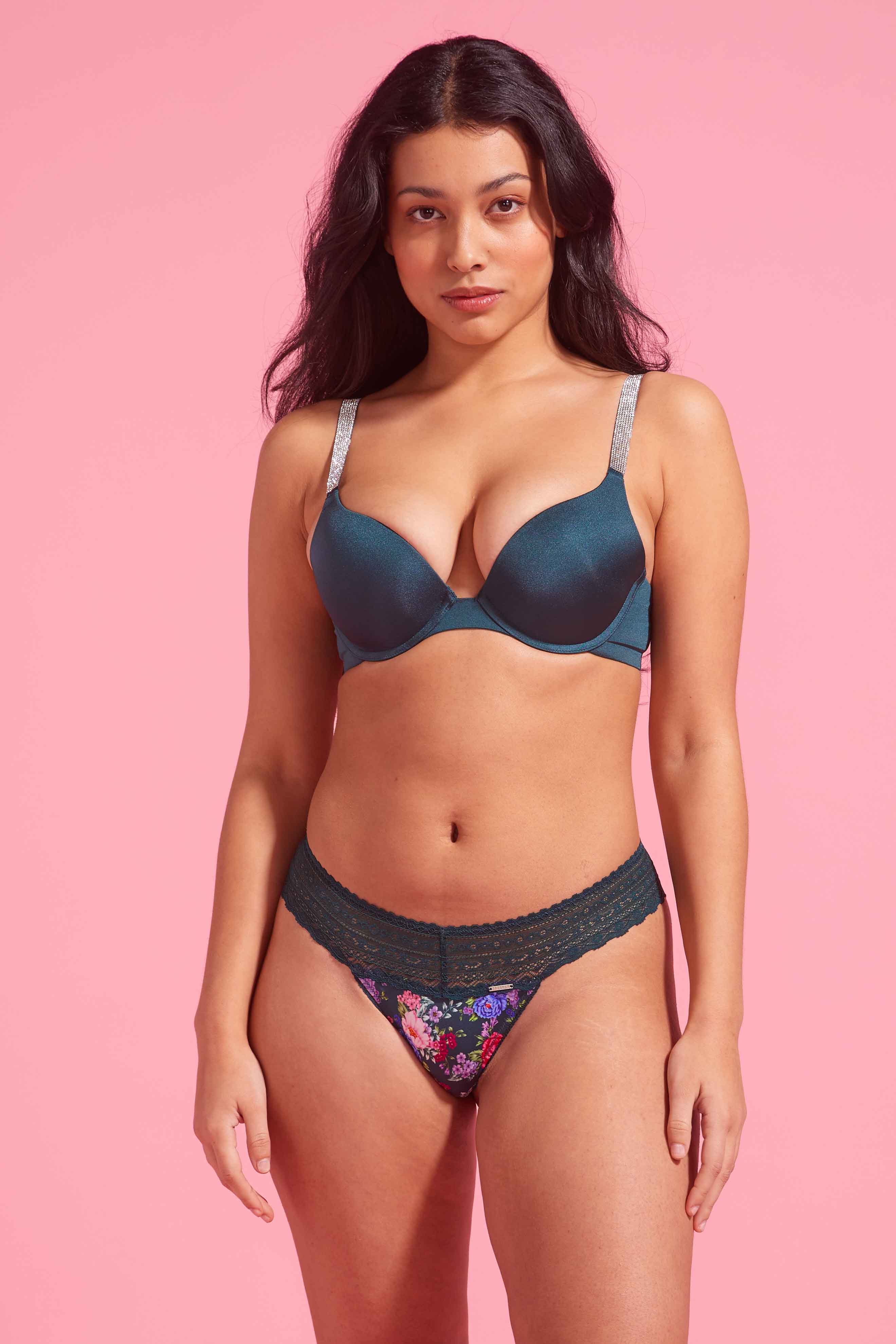 Luxe Microfiber G-String Floral