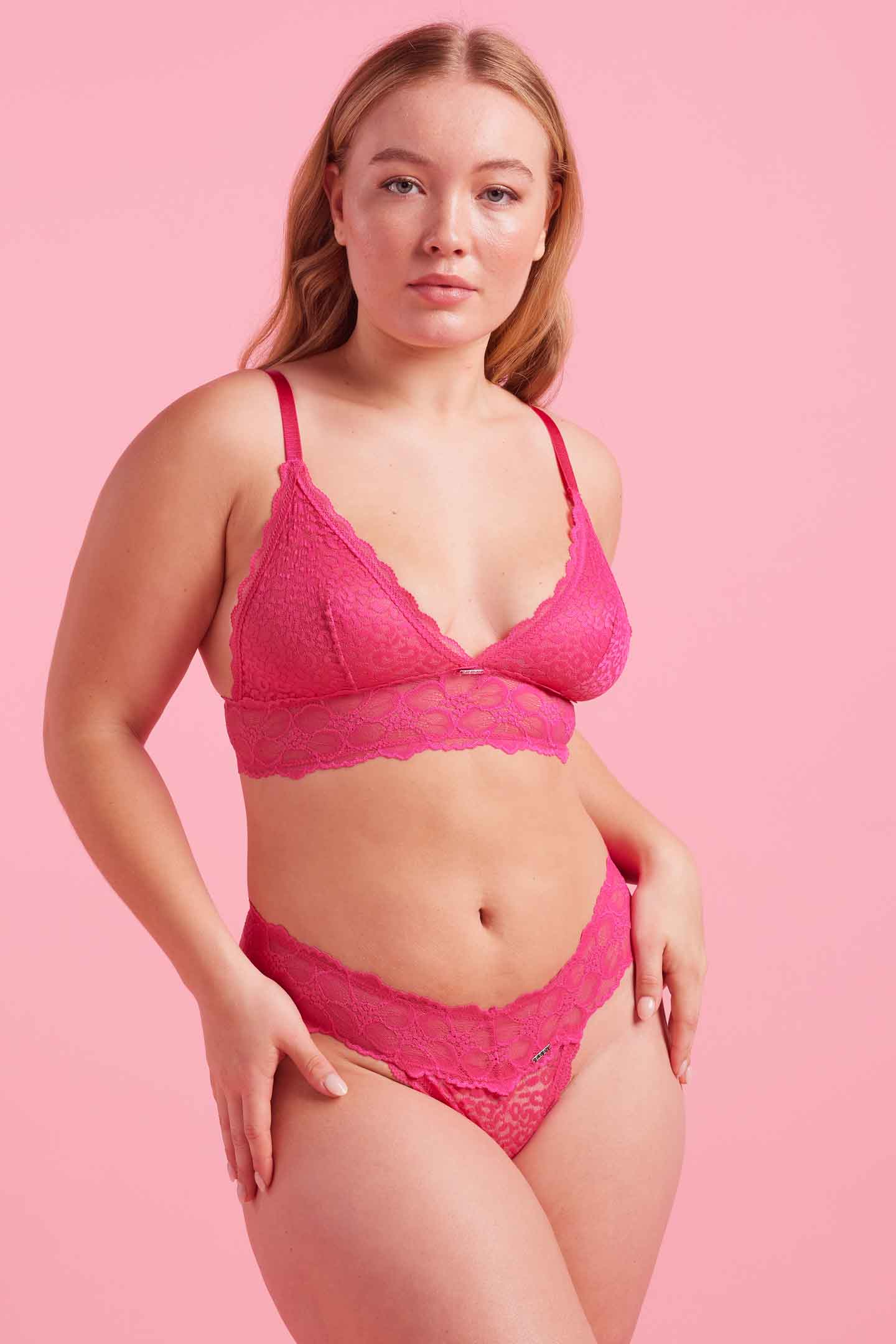 Bella Lace G-String Pink