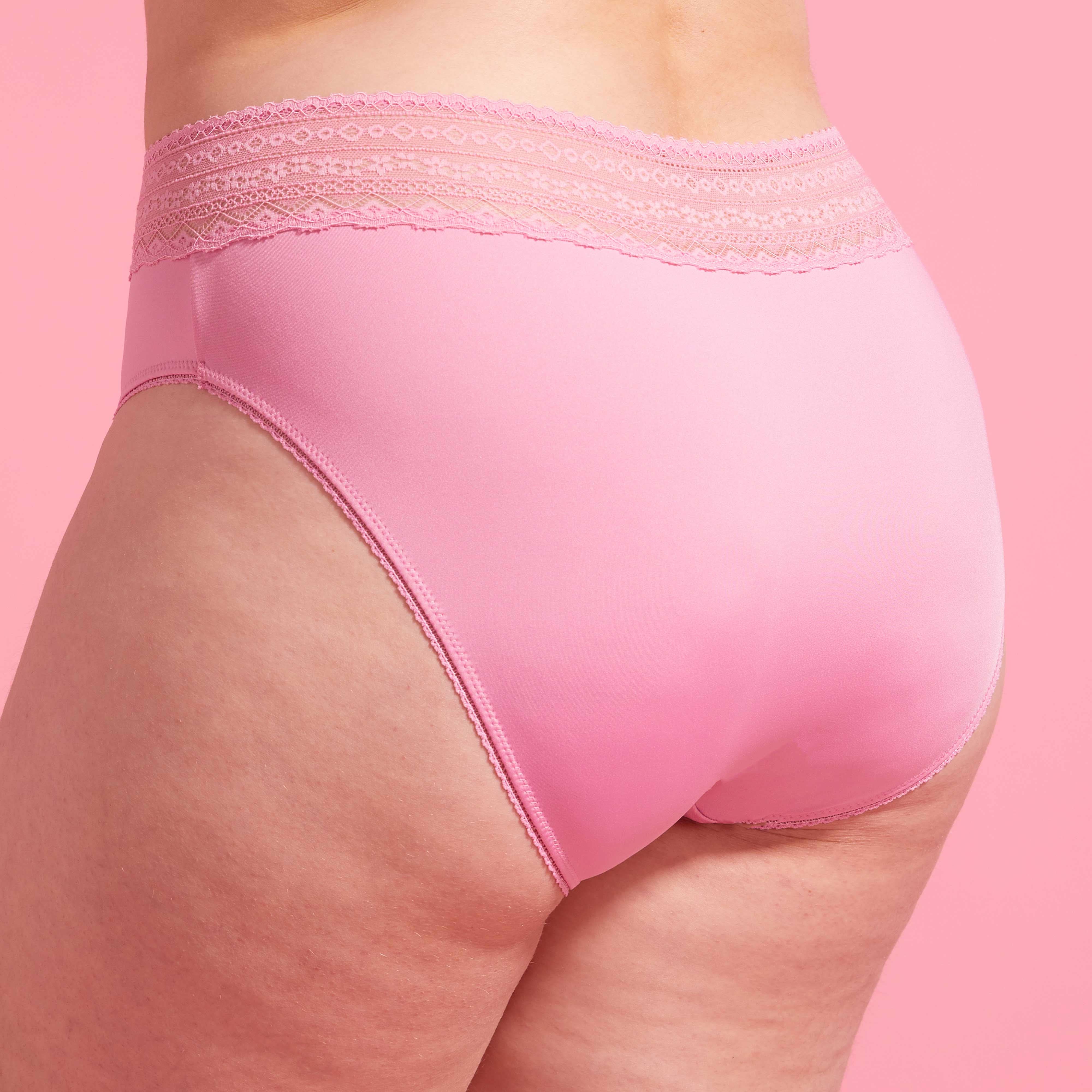 Luxe Microfiber High Waist Bikini Brief Pink