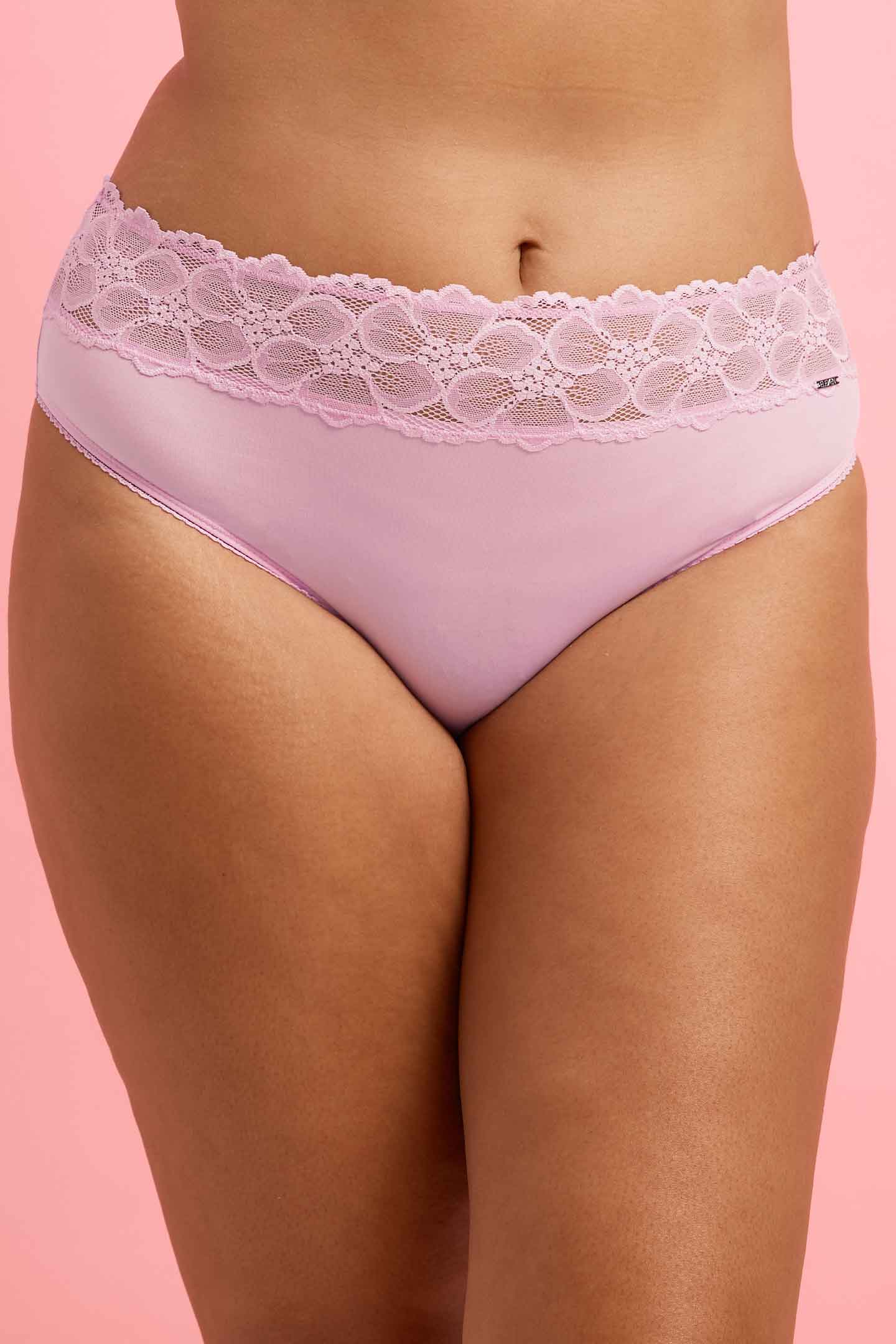 Chloe Microfiber High Waist Bikini Brief Orchid