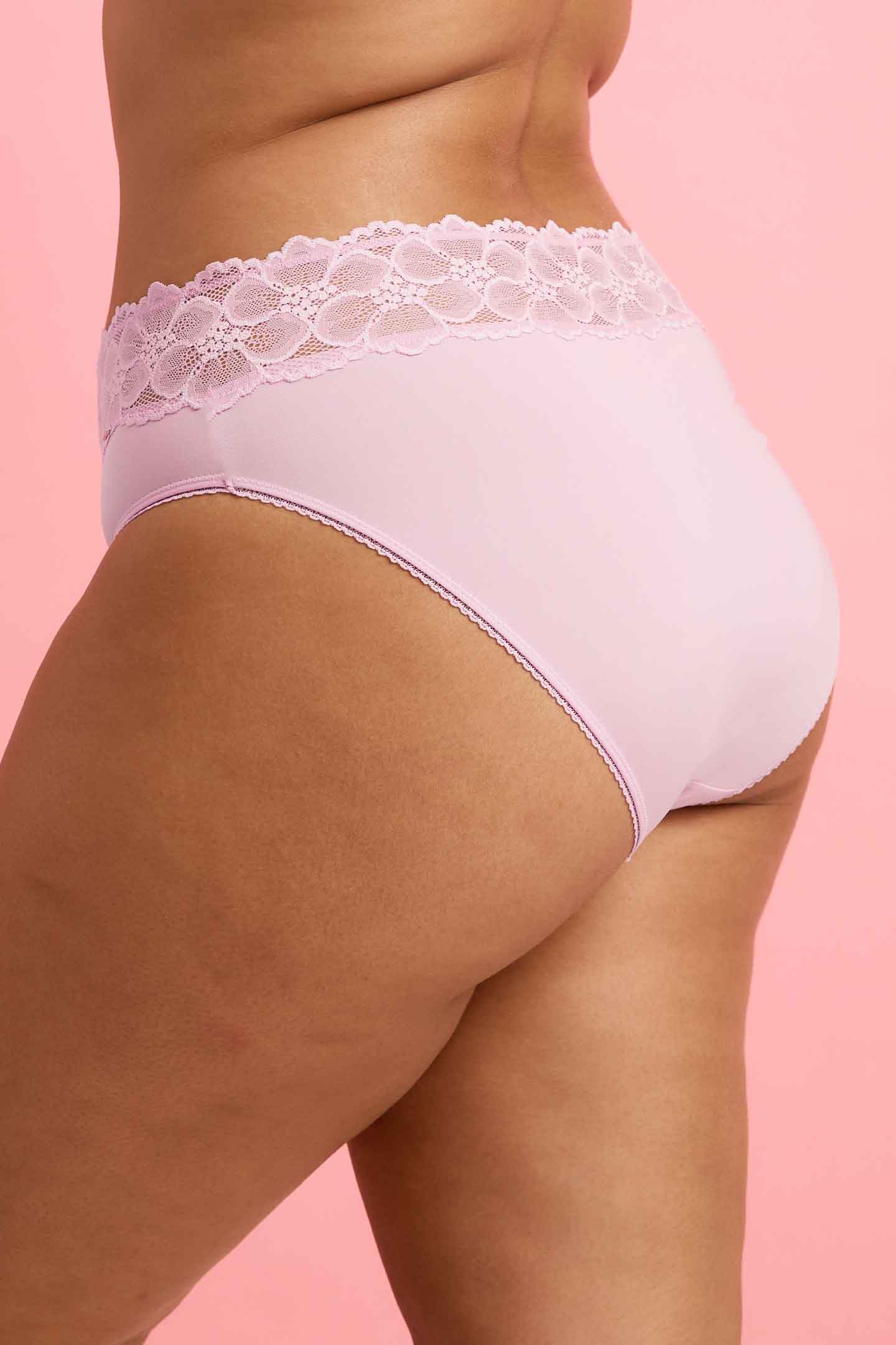 Chloe Microfiber High Waist Bikini Brief Orchid