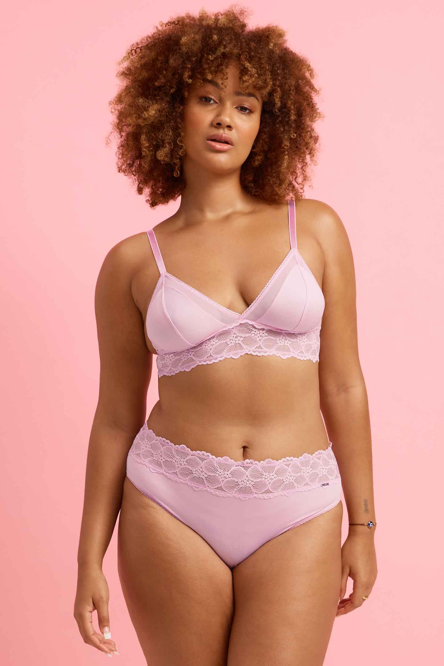 Chloe Microfiber High Waist Bikini Brief Orchid