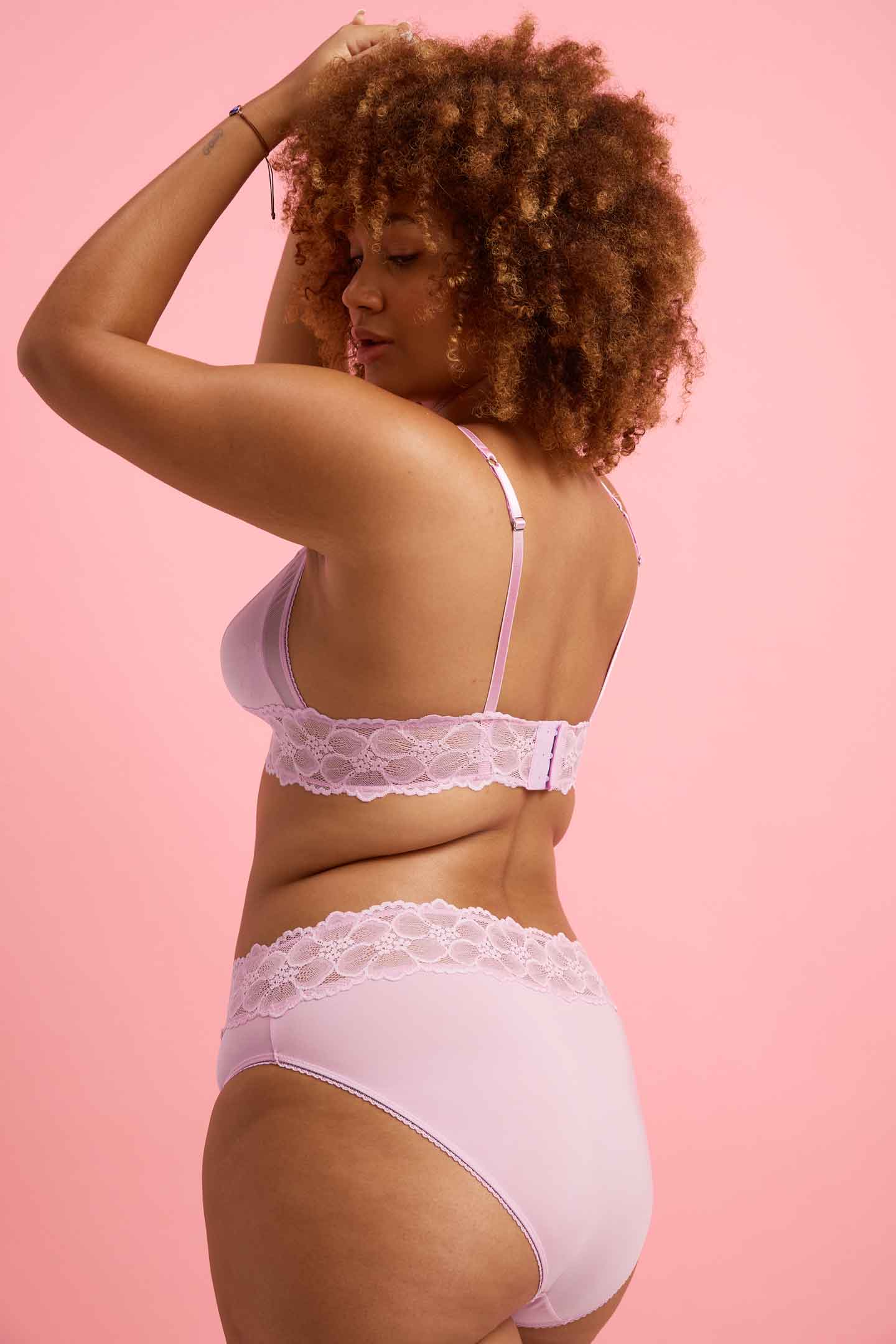 Chloe Microfiber High Waist Bikini Brief Orchid