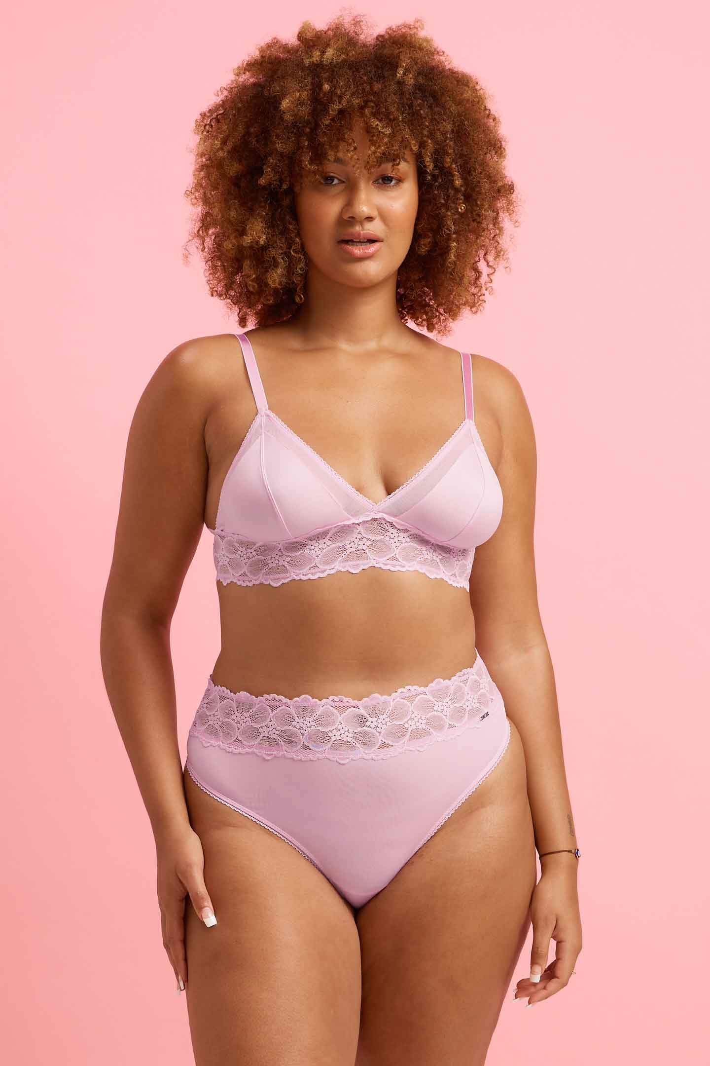 Chloe Microfiber High Waist G-String Orchid