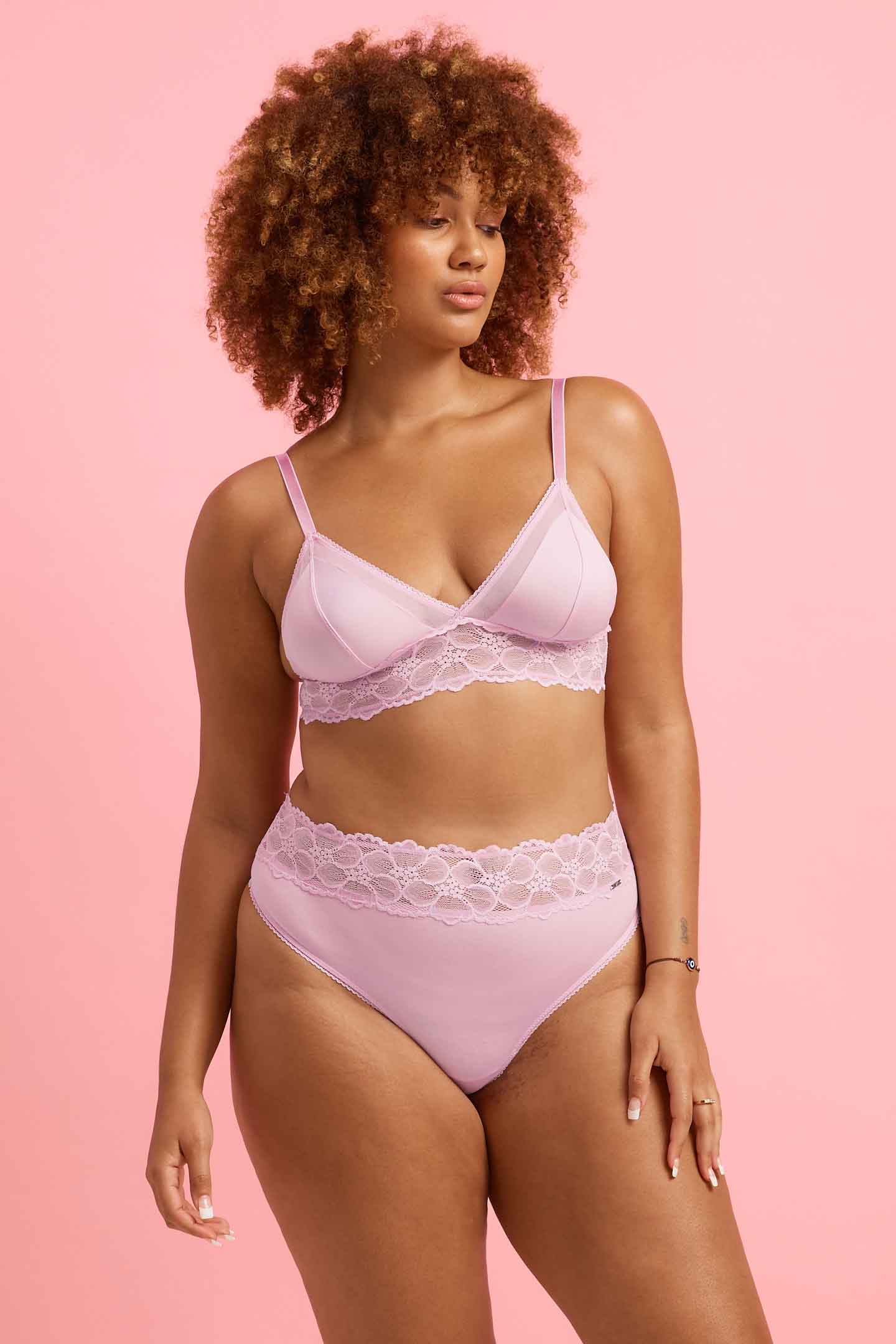 Chloe Microfiber High Waist G-String Orchid