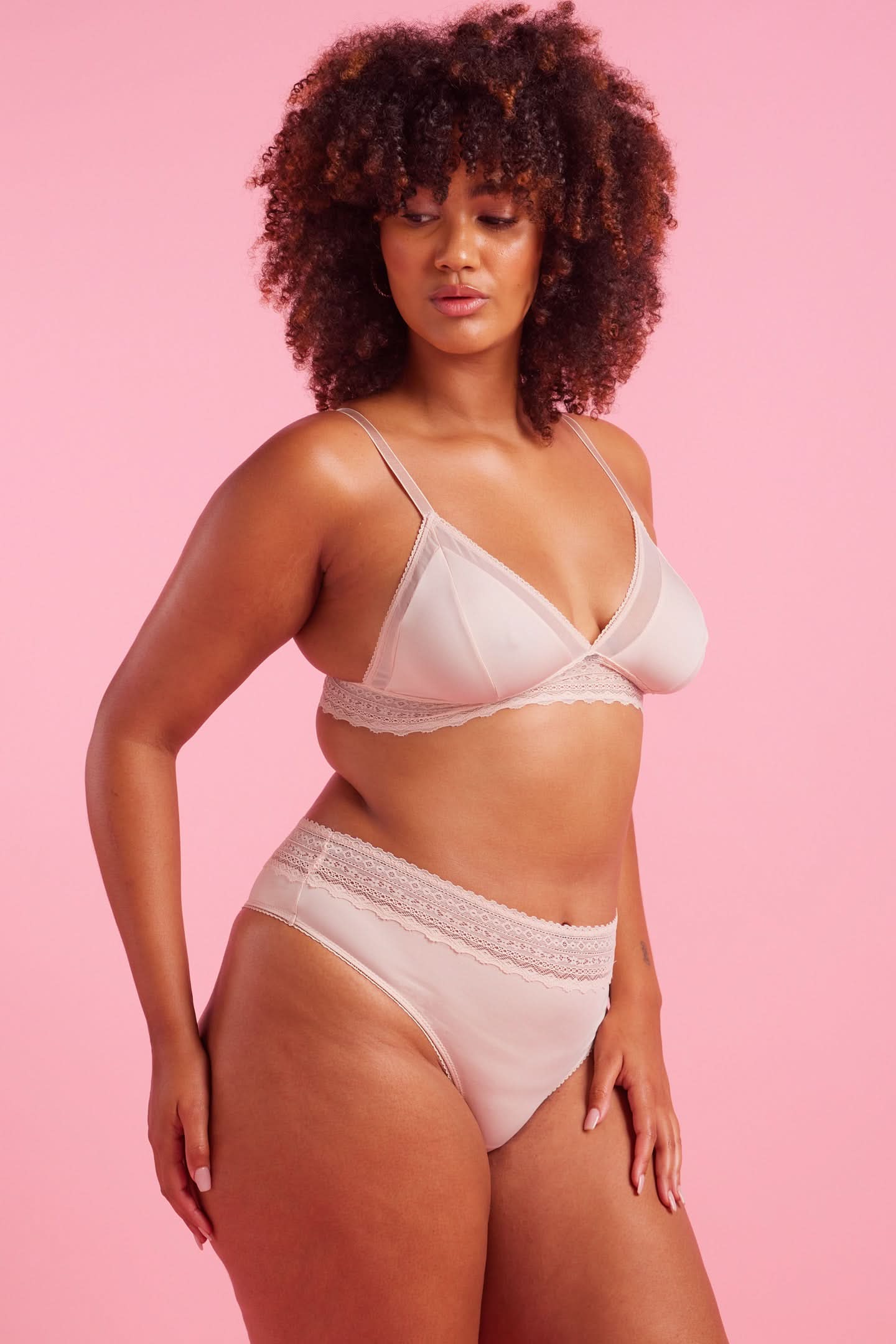 Luxe Microfiber High Waist G-String Taupe