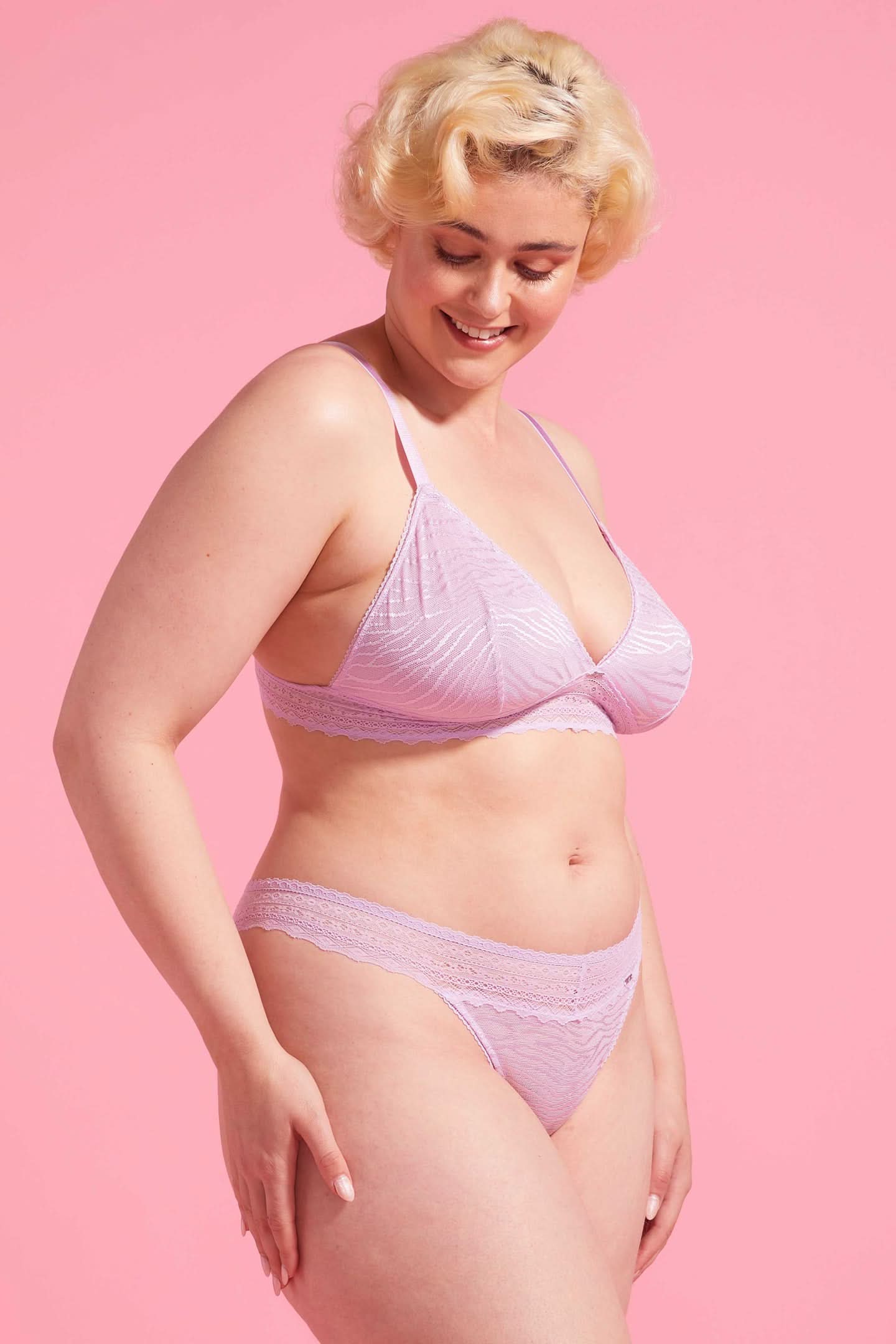 Luxe Lace Bikini Brief Orchid