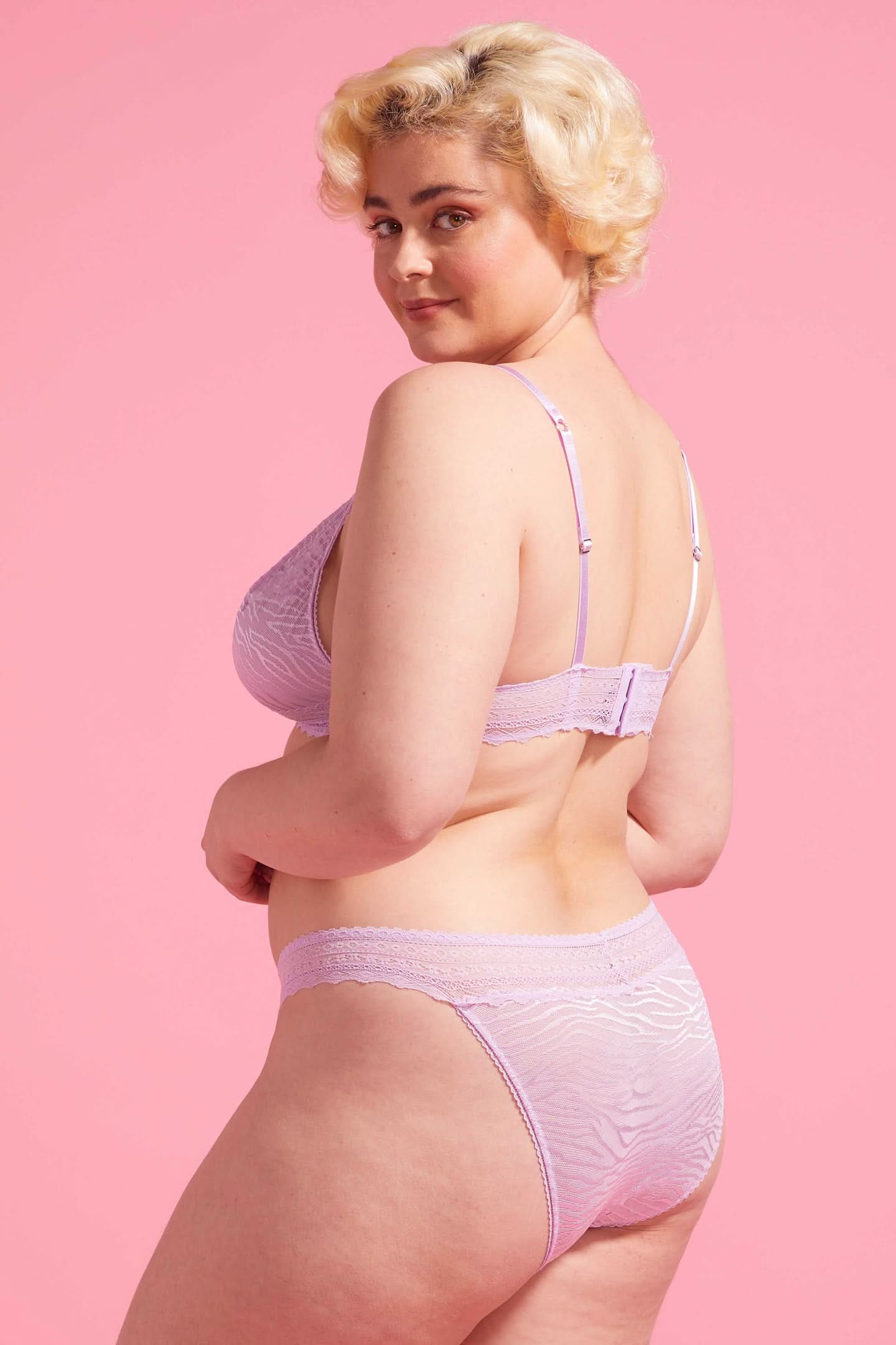 Luxe Lace Bikini Brief Orchid