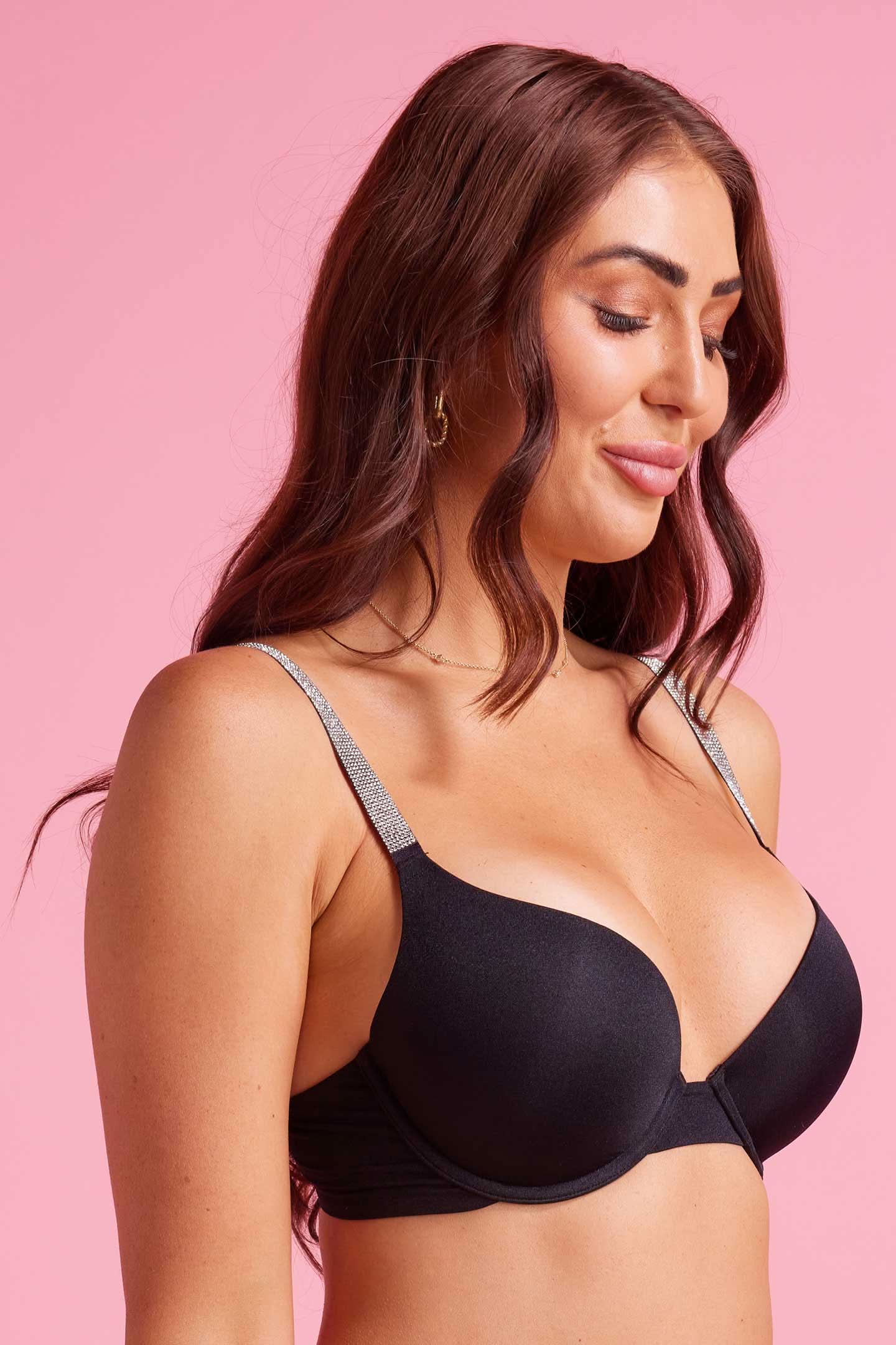 Vixen Microfiber Push-Up Bra Black