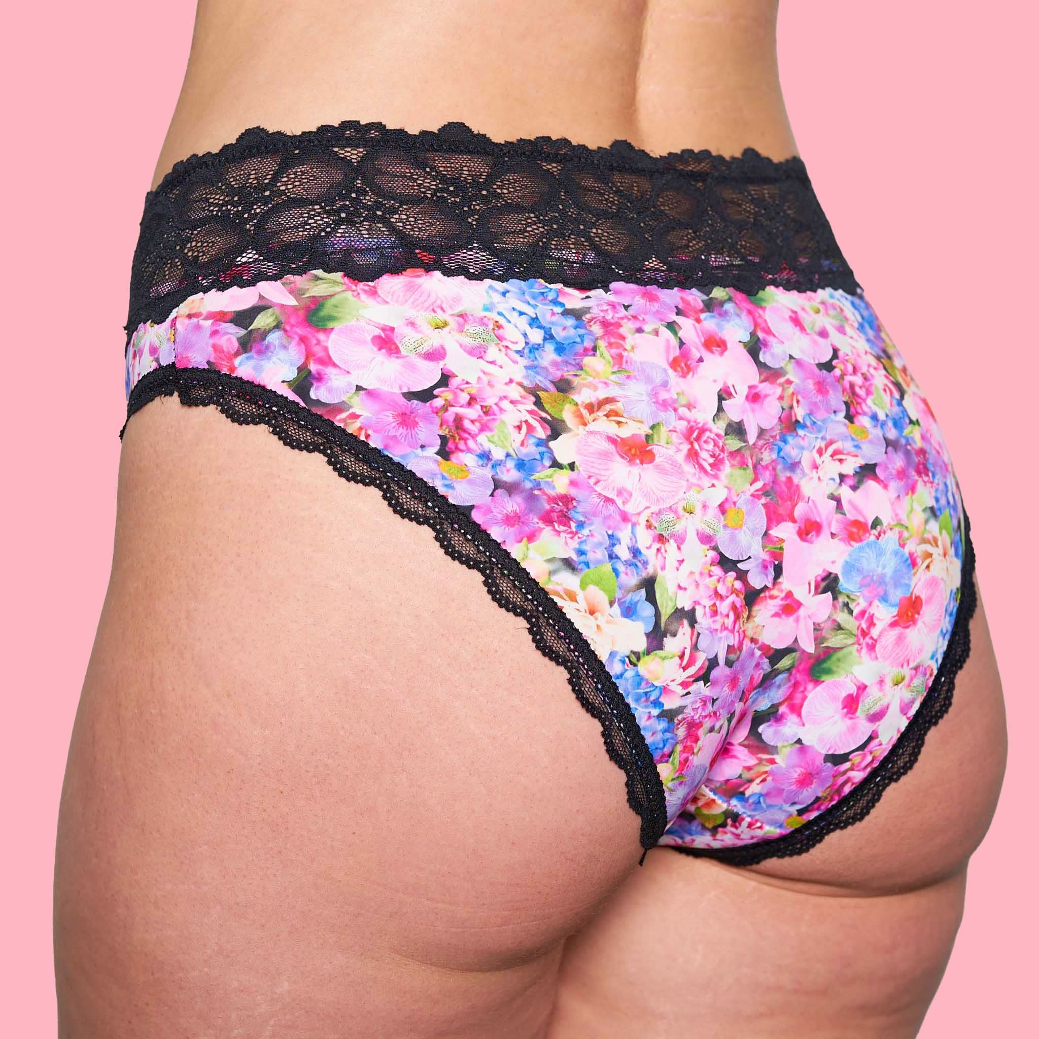 Chloe Microfiber High Waist Bikini Brief Floral