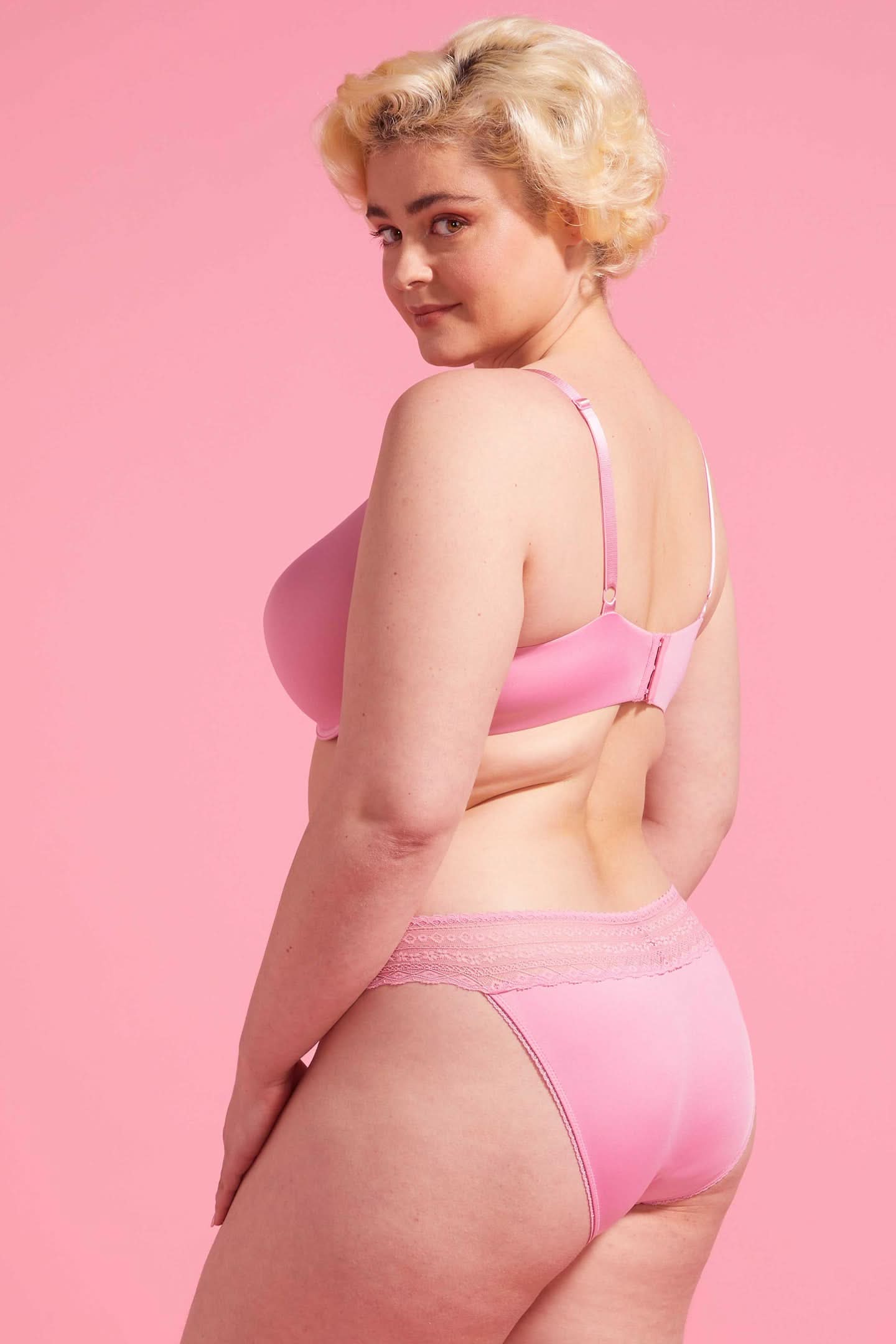 Luxe Microfiber Bikini Brief Pink