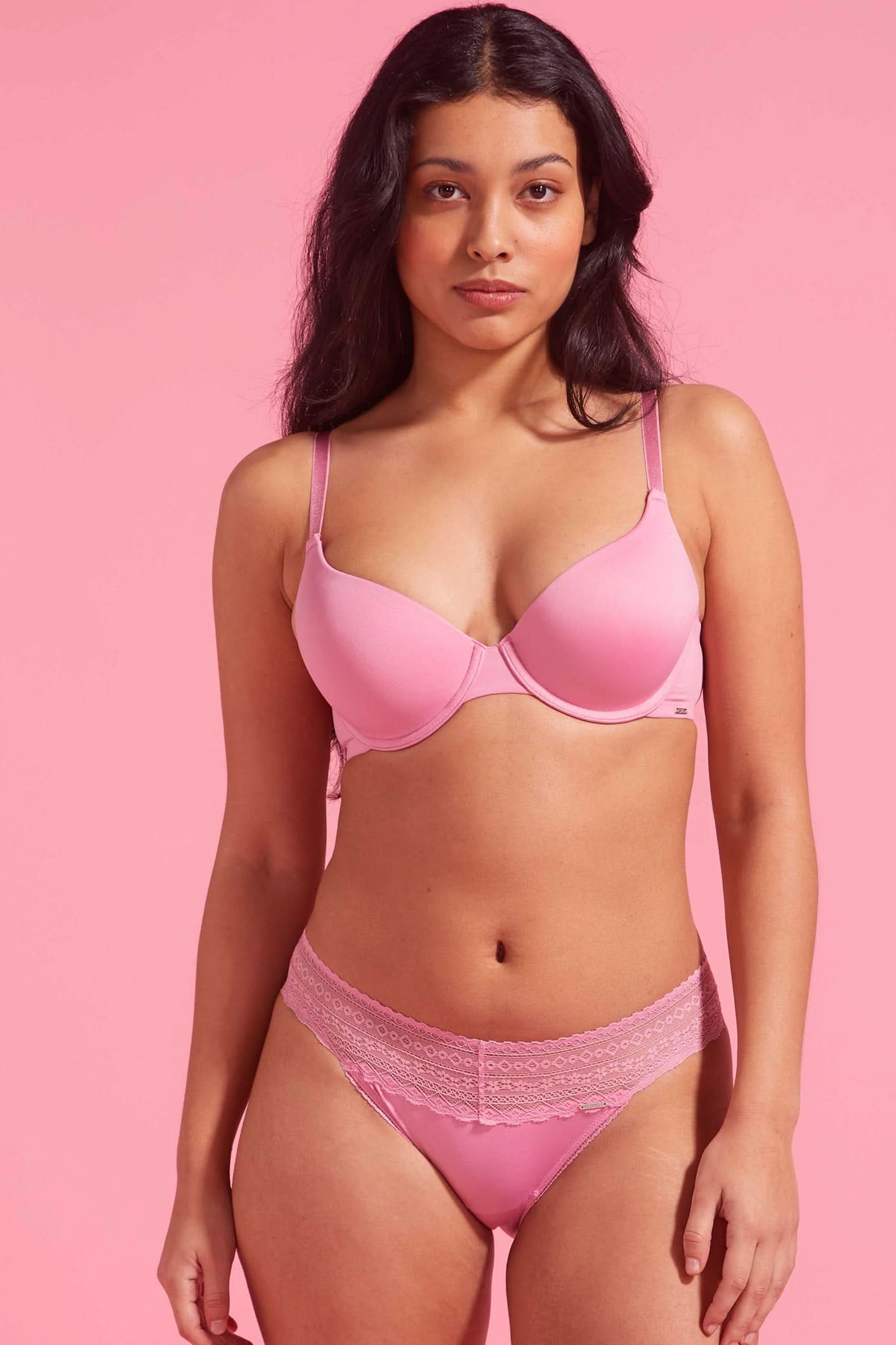 Luxe Microfiber Bikini Brief Pink