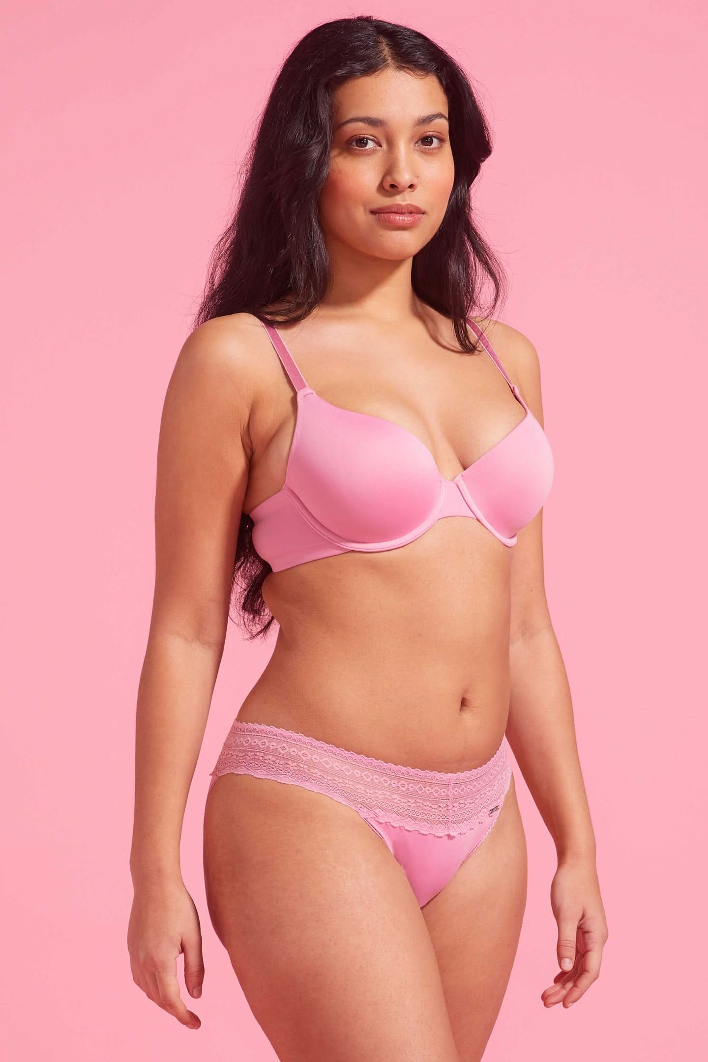 Luxe Microfiber Bikini Brief Pink