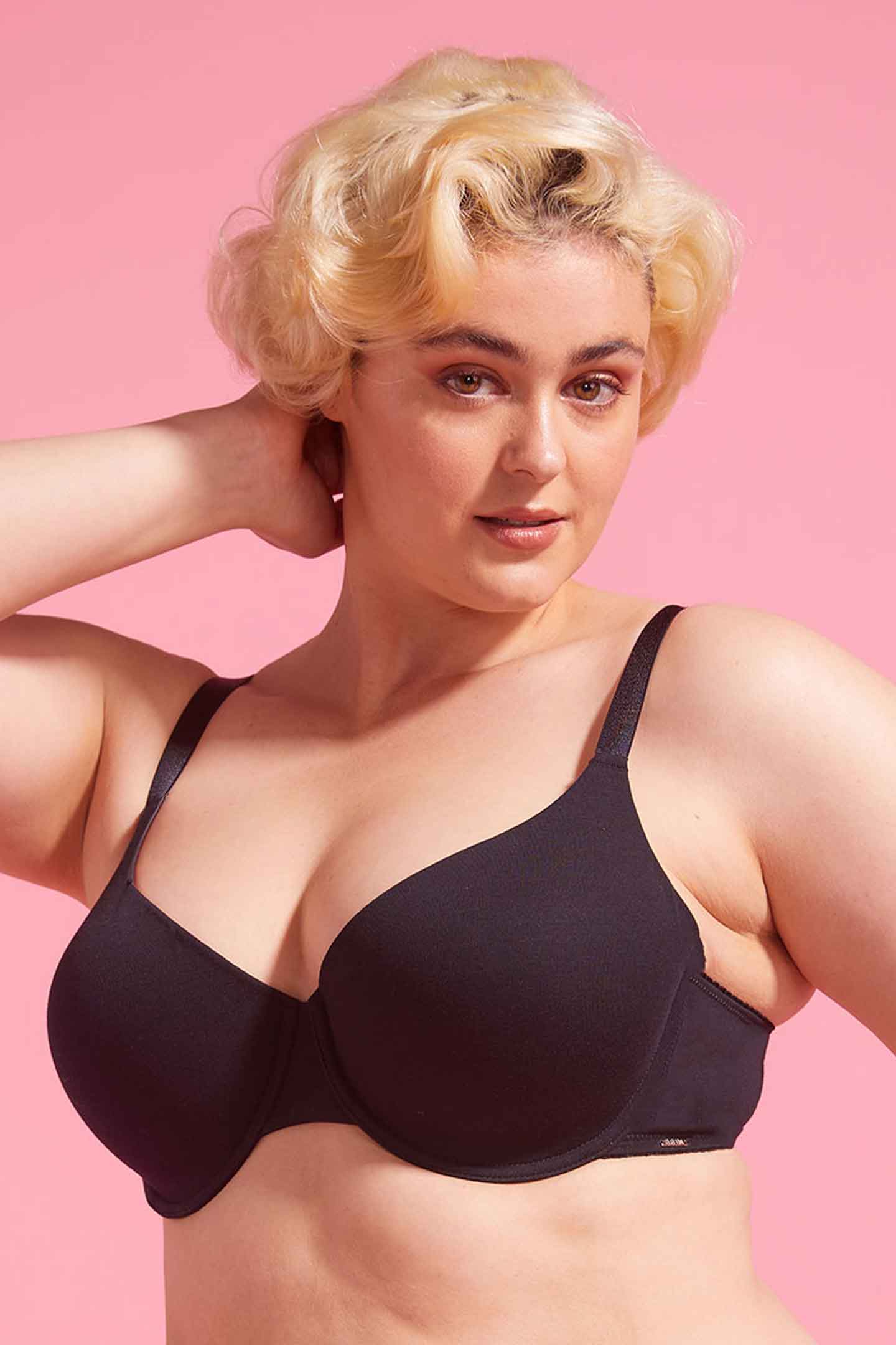 Lily Cotton T-Shirt Bra Black
