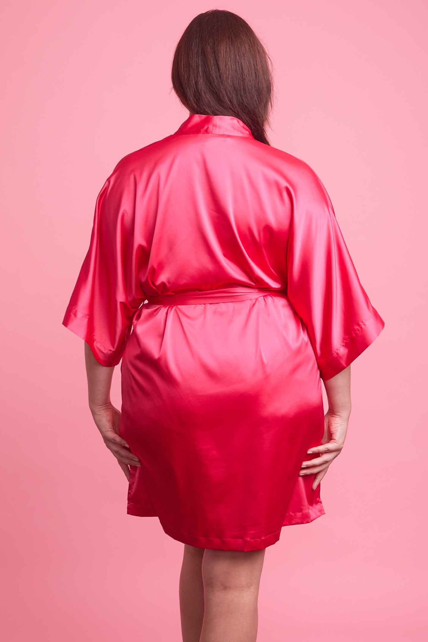 Vixen Satin Robe Pink