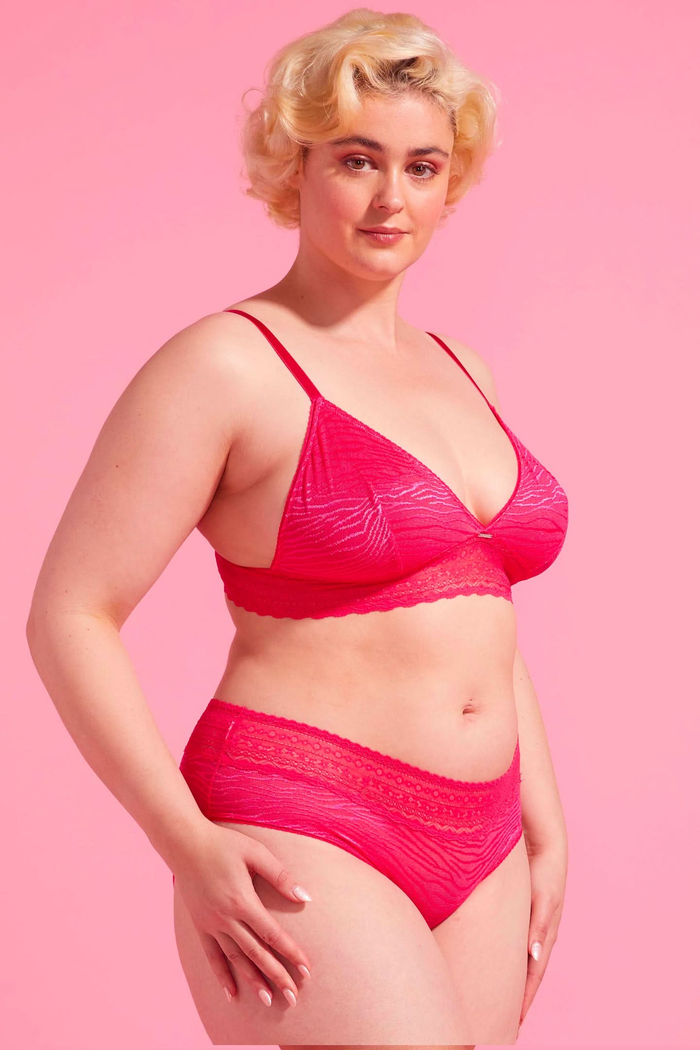 Luxe Lace Boyleg Brief Pink