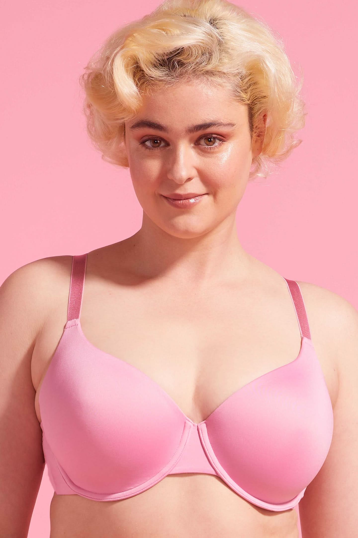 Luxe Microfiber T-shirt Bra Pink