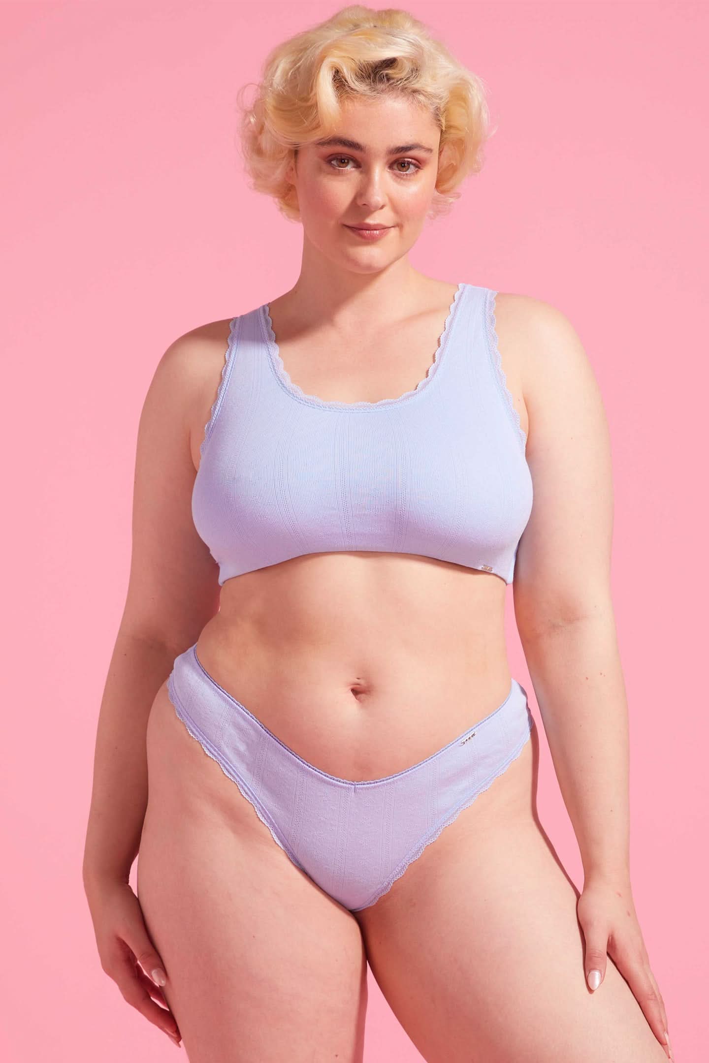 Charlotte Cotton G-String Blue