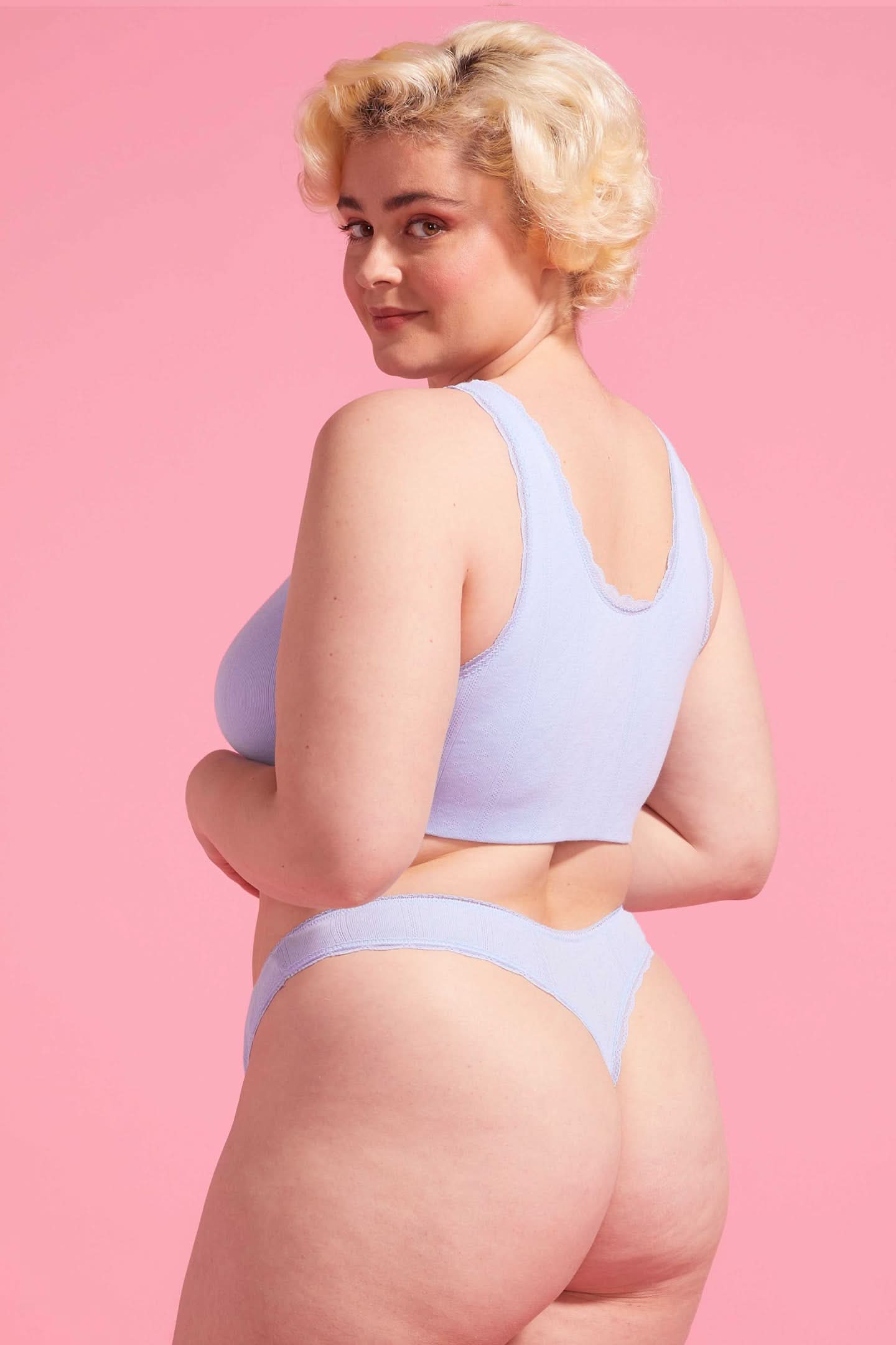 Charlotte Cotton G-String Blue