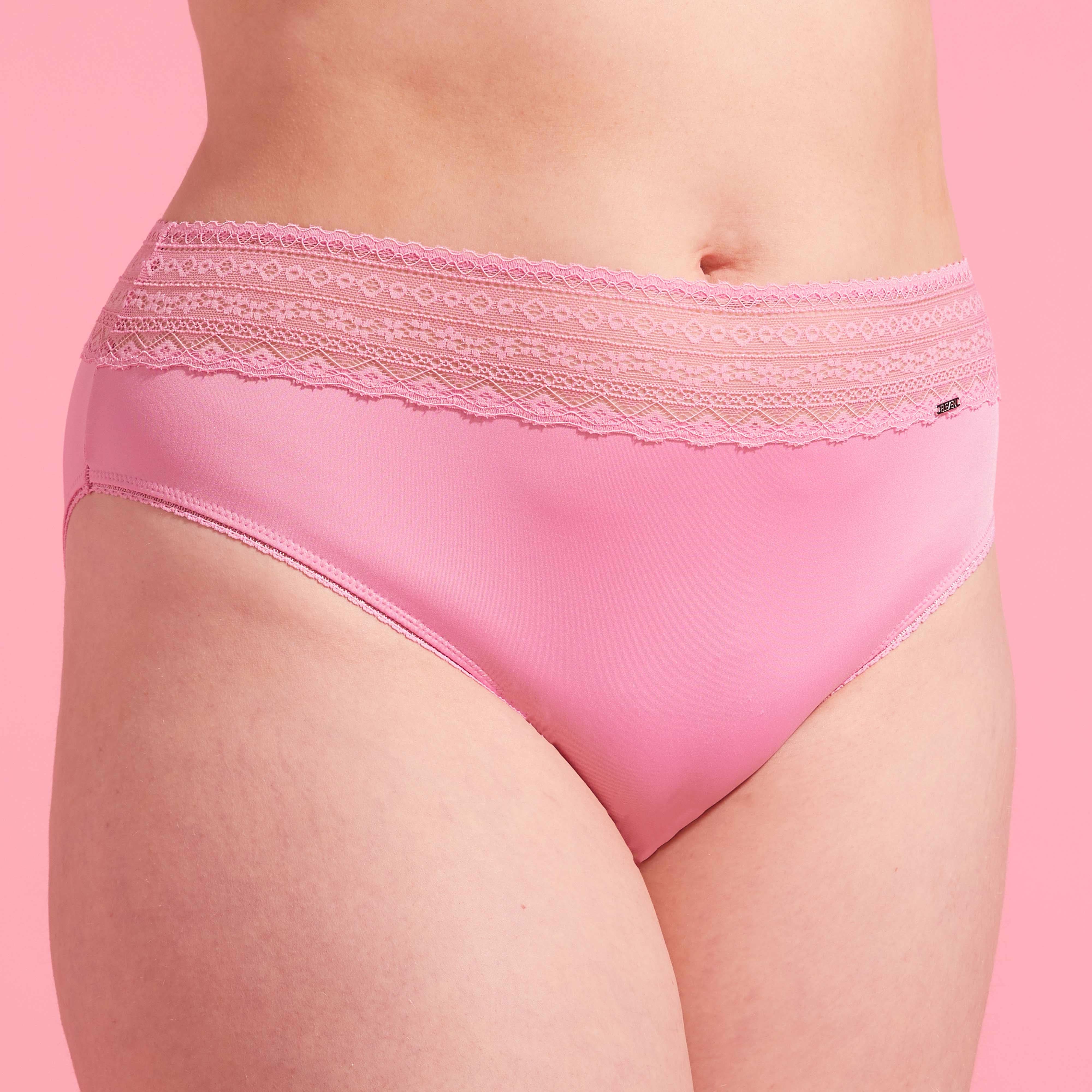 Luxe Microfiber High Waist Bikini Brief Pink