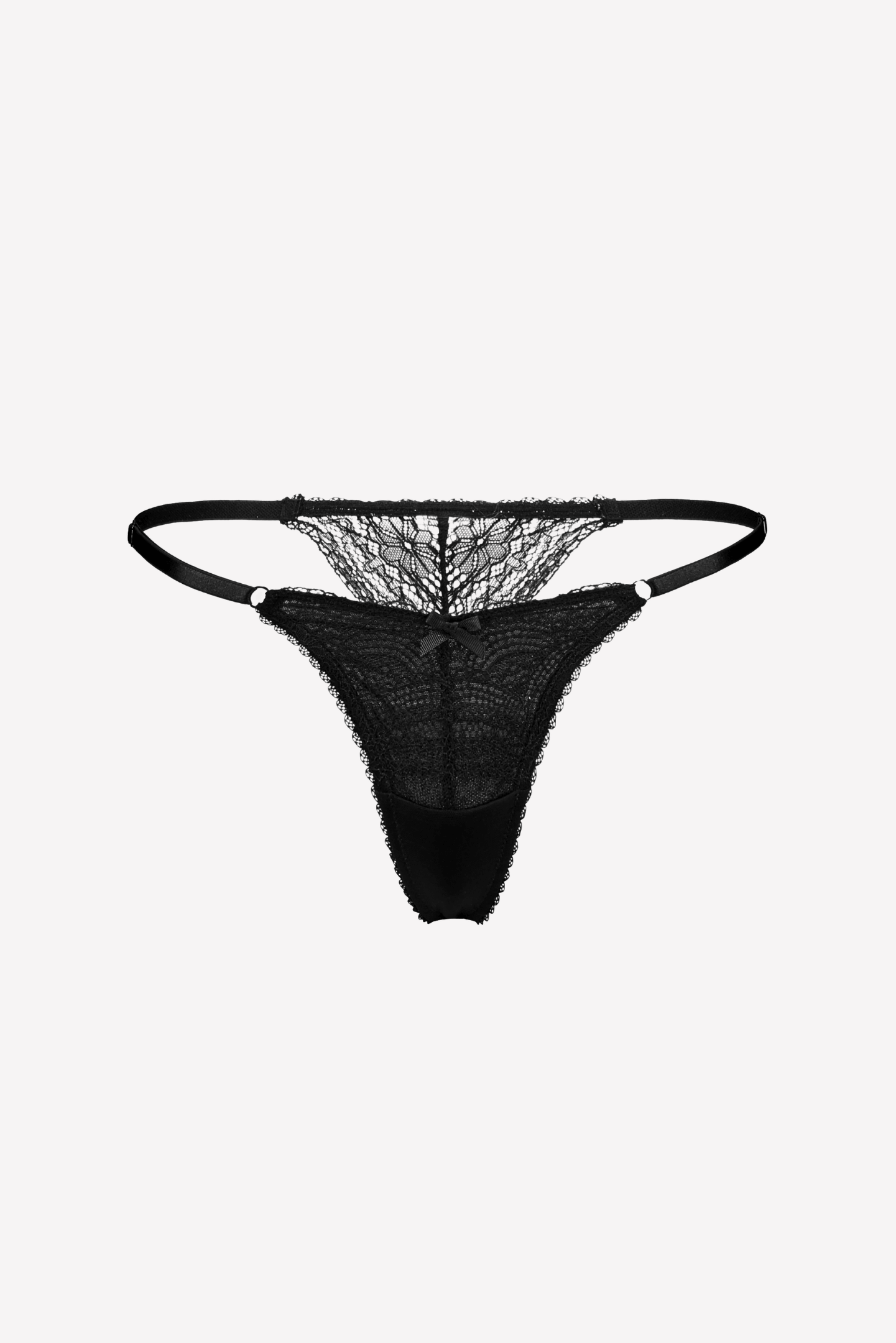 Giselle Lace Micro G-string Black