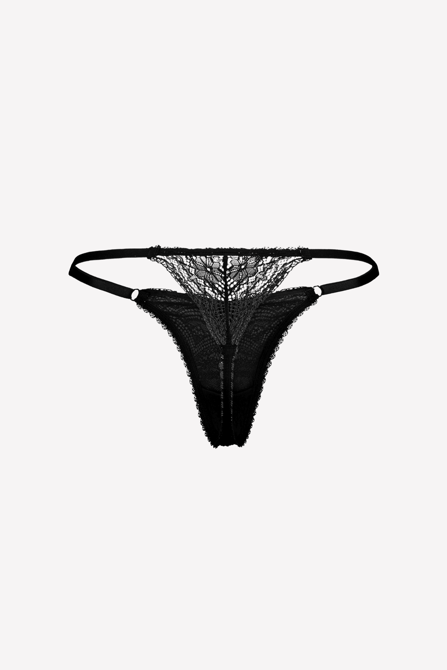 Giselle Lace Micro G-string Black
