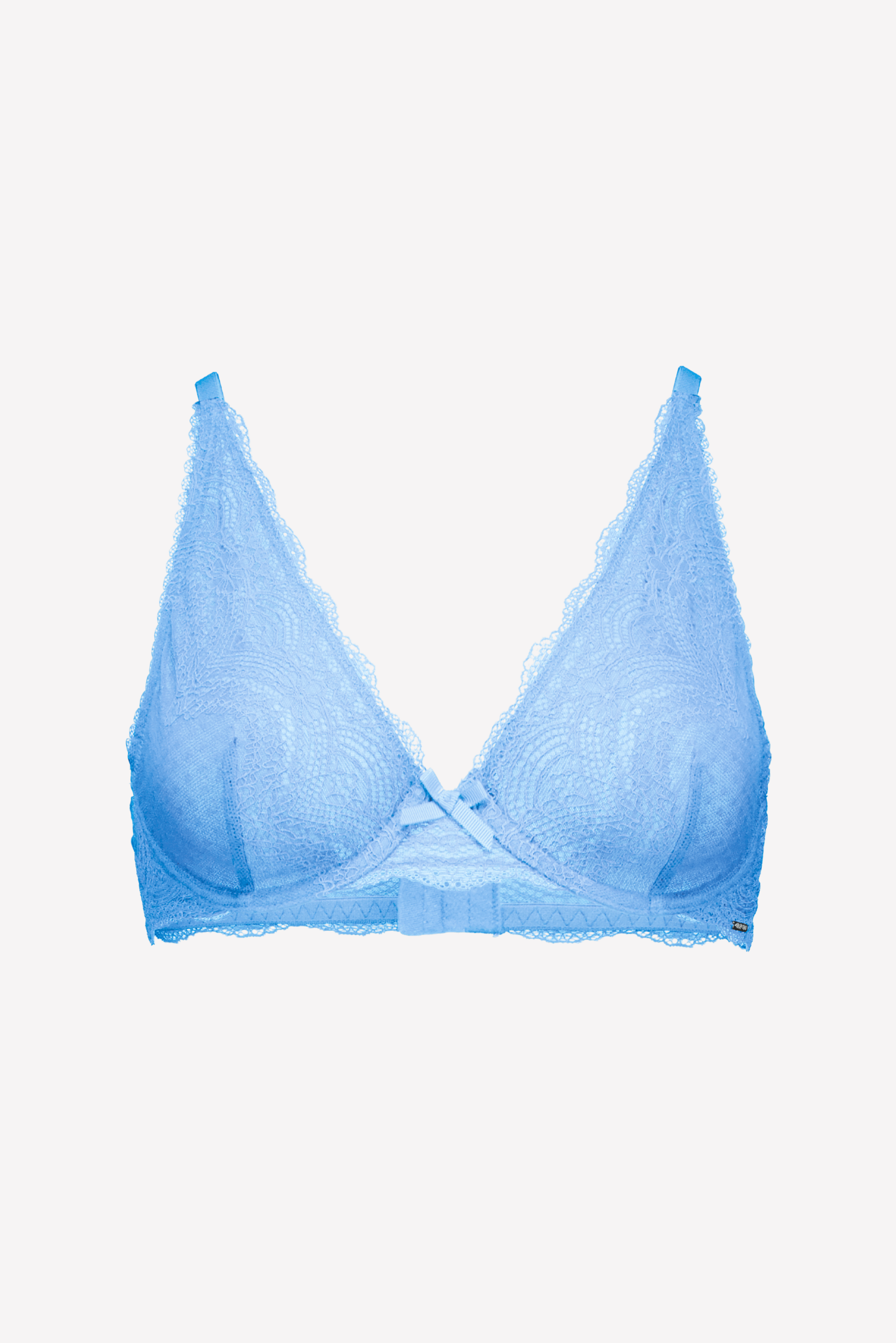 Giselle Lace Plunge Bra Blue