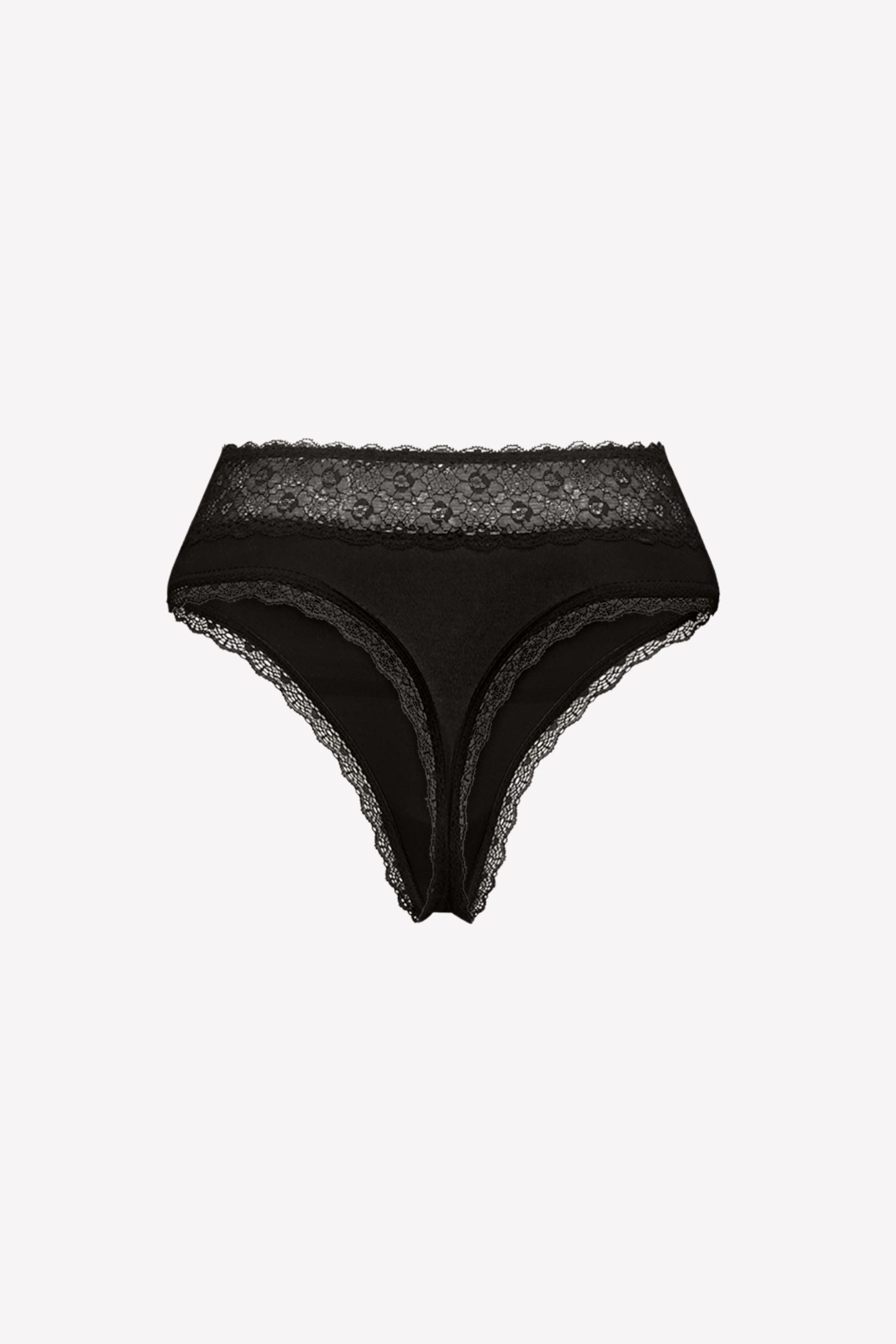 Camilla Modal High Waist G-string Black
