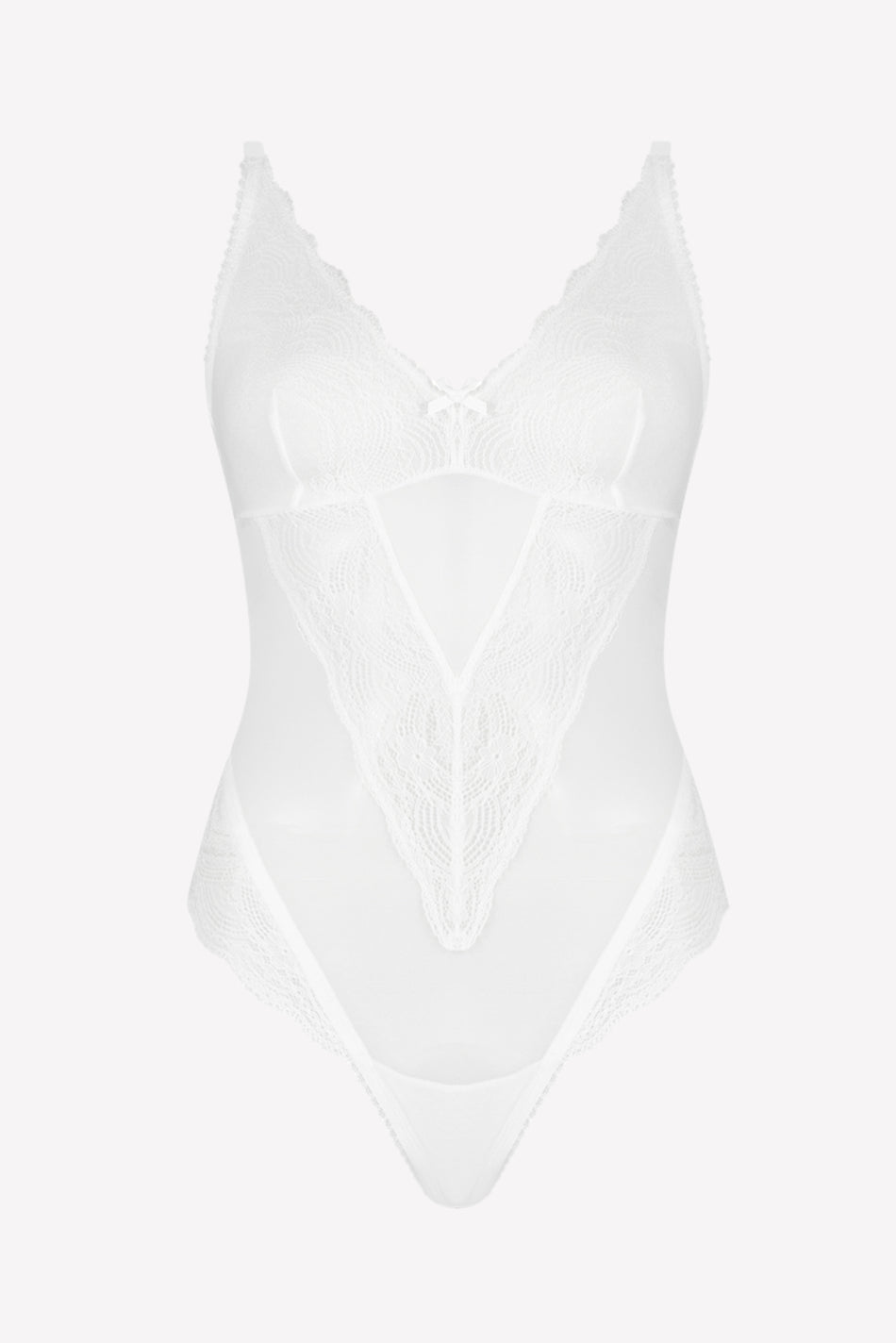 Giselle Lace Bodysuit White – Eleven Intimates